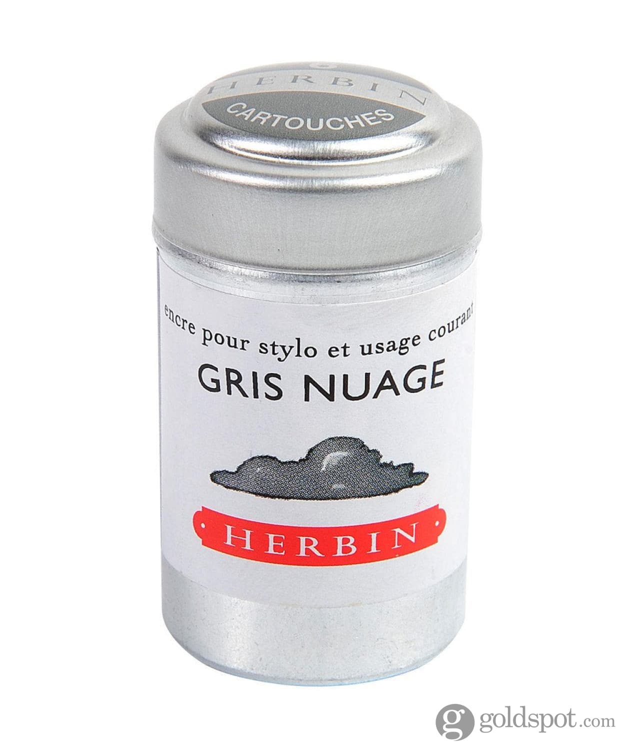 J. Herbin Gris Nuage (Cloud Gray) Bottled Ink and Cartridges - Image 4