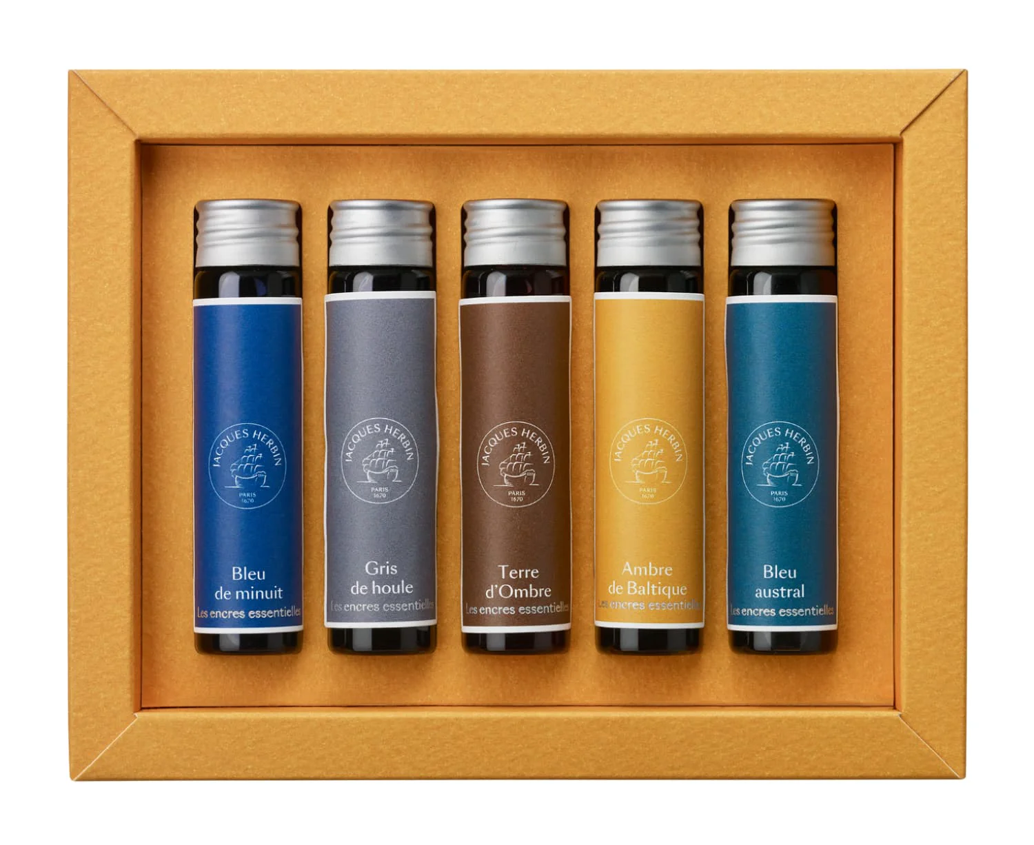 J. Herbin Luna Bottled Fountain Pen Ink - Set of 5 - 15mL