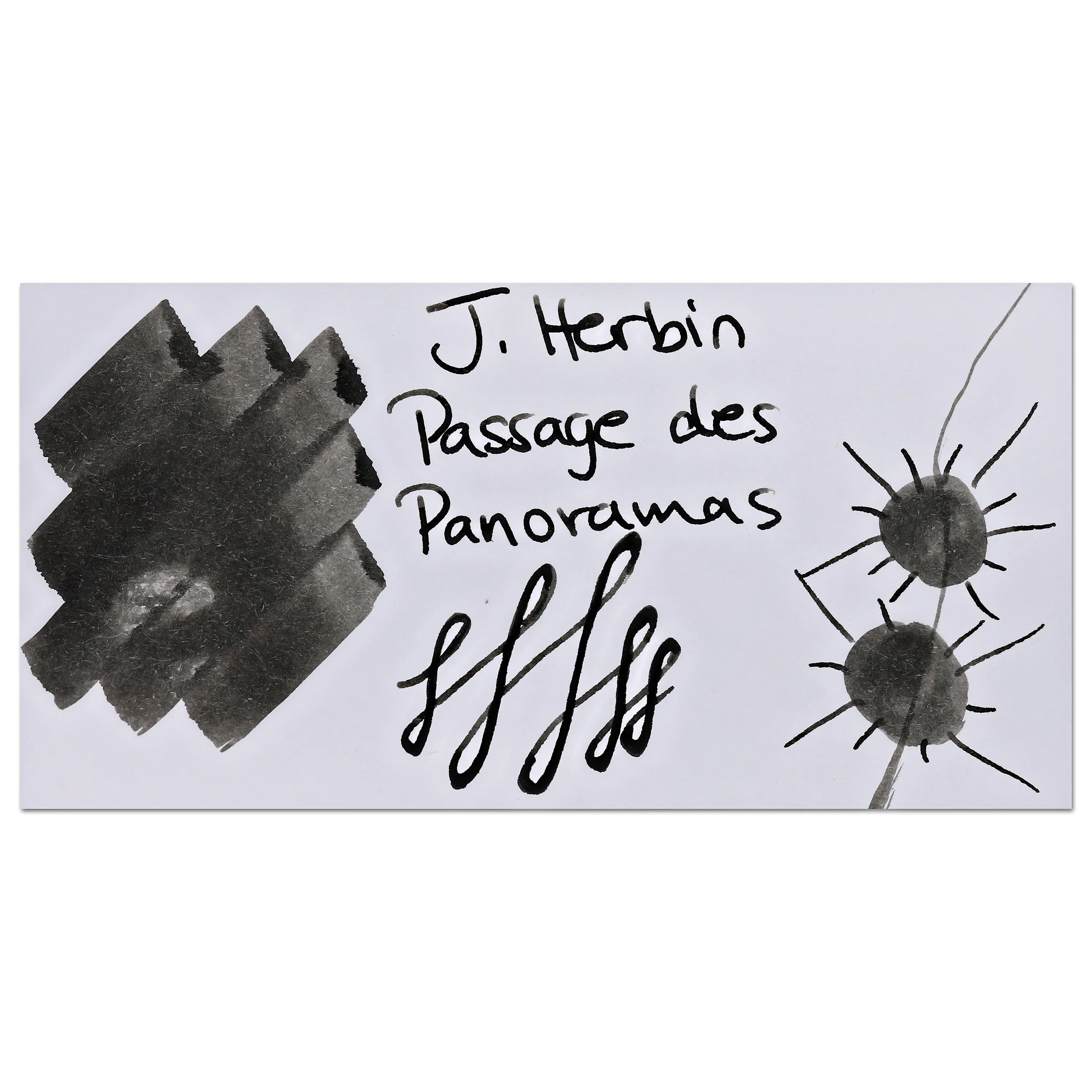 J. Herbin Paris Ink in Passage des Panoramas (Off-Black) - 30ml - Image 2