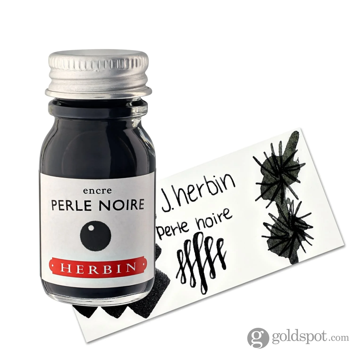 J. Herbin Perle Noire (Black Pearl) Bottled Fountain Pen Ink and Cartidges - Image 6