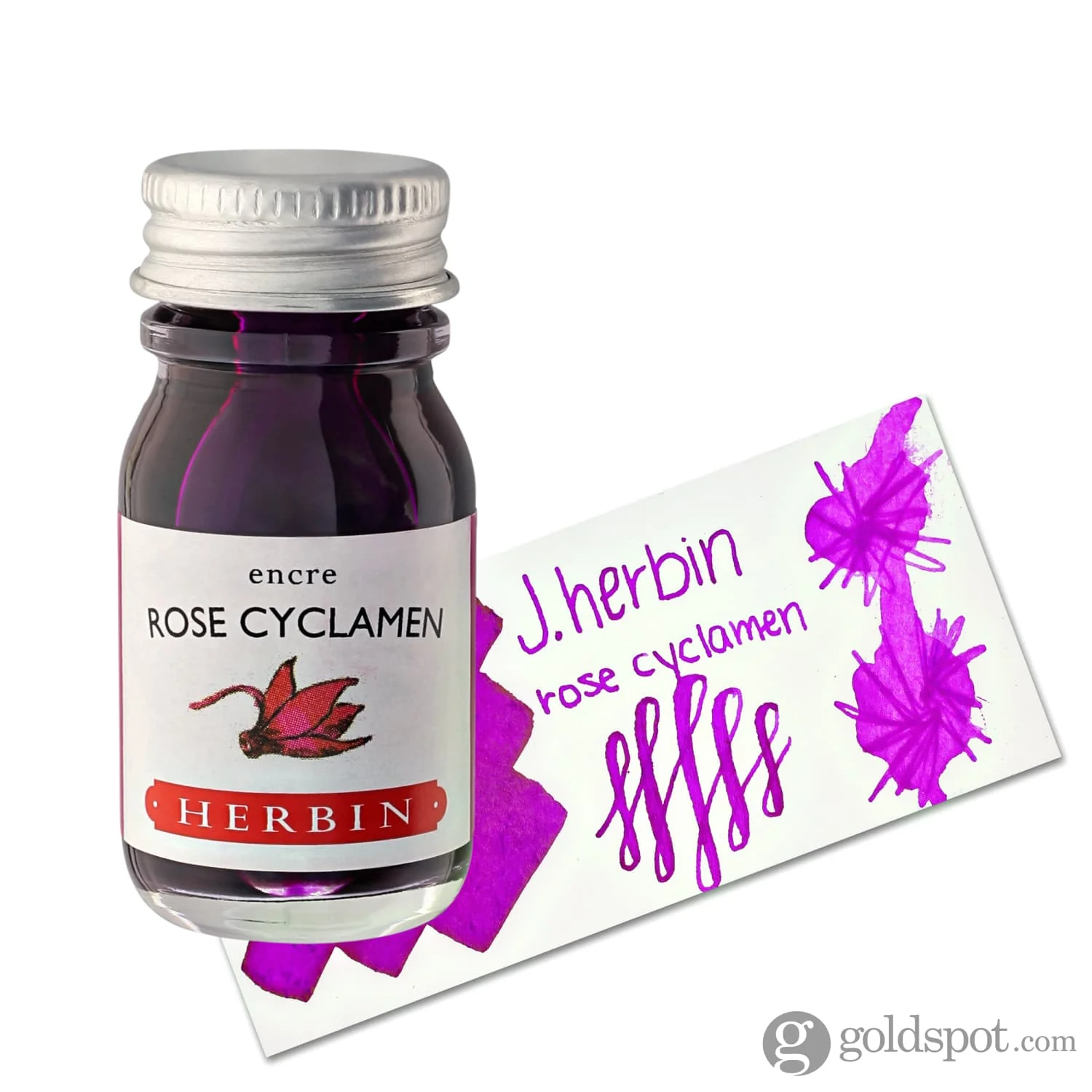 J. Herbin Rose Cyclamen (Cyclamen Pink) Bottled Fountain Pen Ink and Cartidges - Image 6