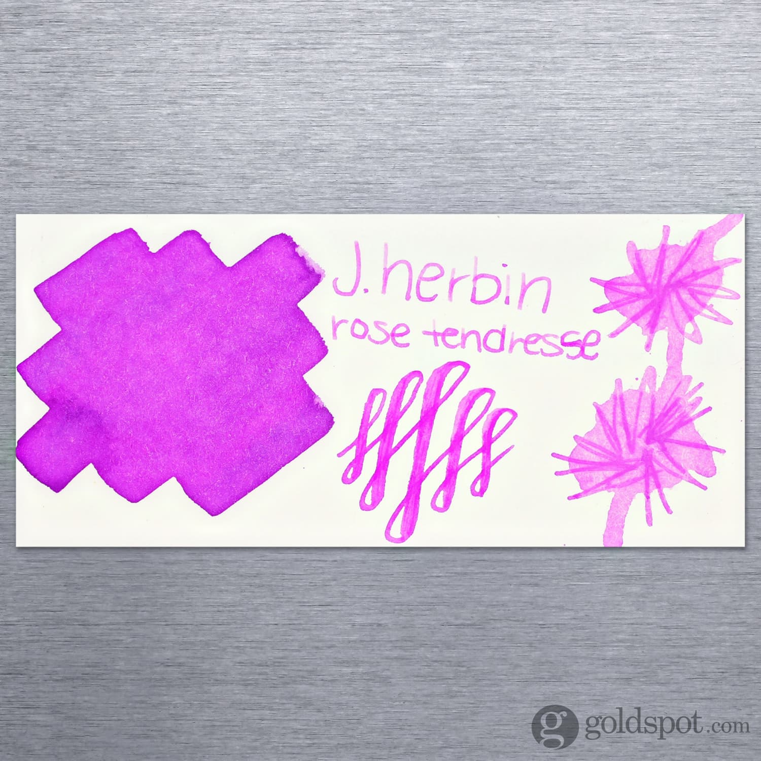 J. Herbin Rose Tendresse (Tenderness Pink) Bottled Fountain Pen Ink - Image 2