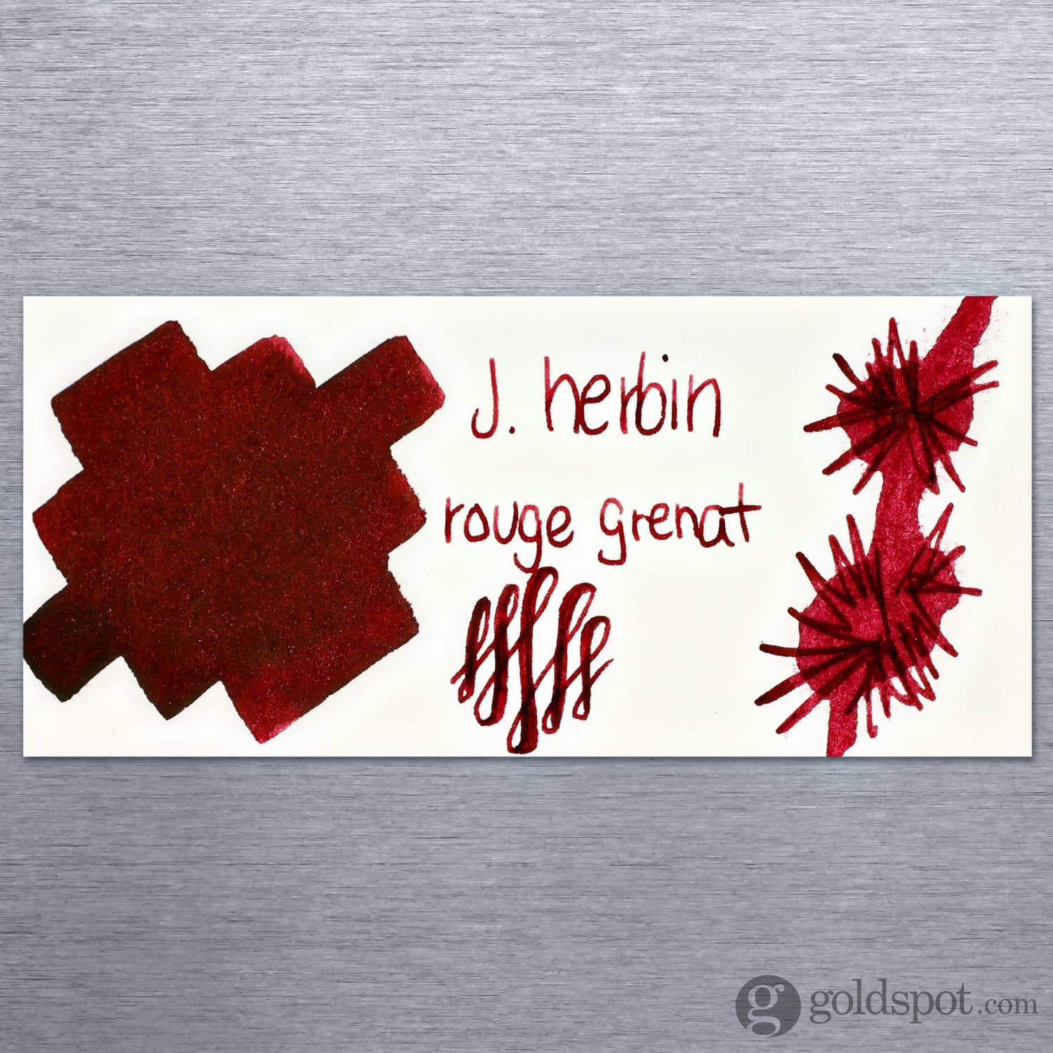 J. Herbin Rouge Grenat (Garnet Red) Bottled Fountain Pen Ink - Image 2