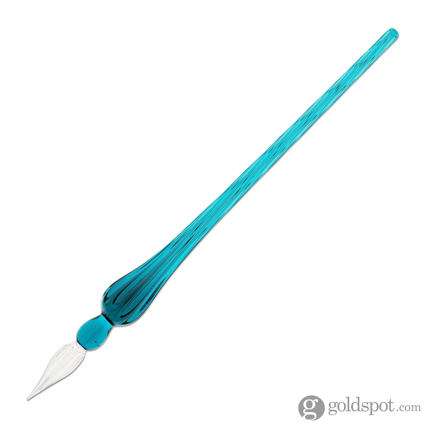 J. Herbin Round Glass Pen and Ink Set in Turquoise - Image 2