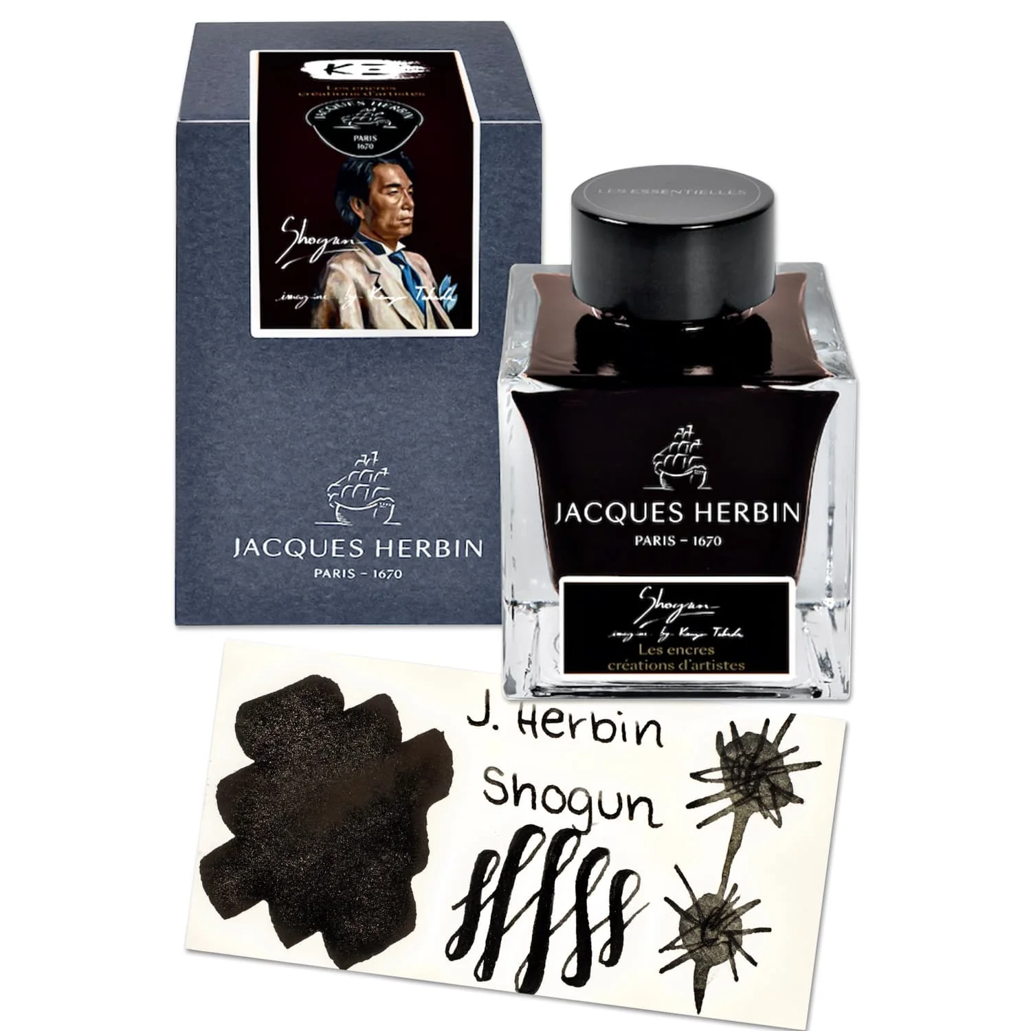 J. Herbin “Shogun” by Kenzo Takada Essential Bottled Fountain Pen Ink - 50 mL
