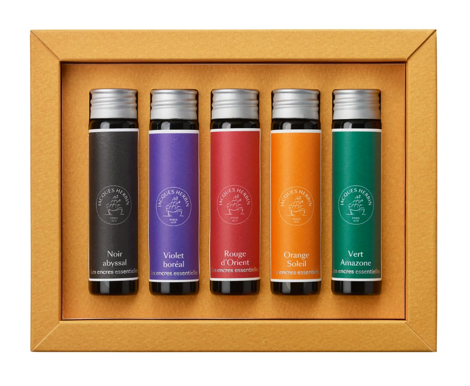 J. Herbin Solaris Bottled Fountain Pen Ink - Set of 5 - 15mL