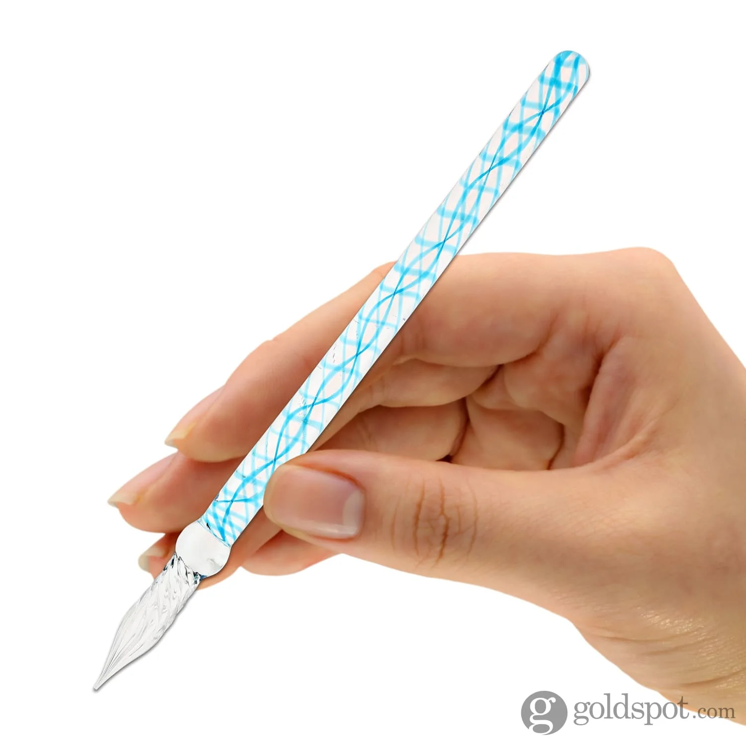 J. Herbin Straight Glass Pen in Bleu Calanque - Image 2