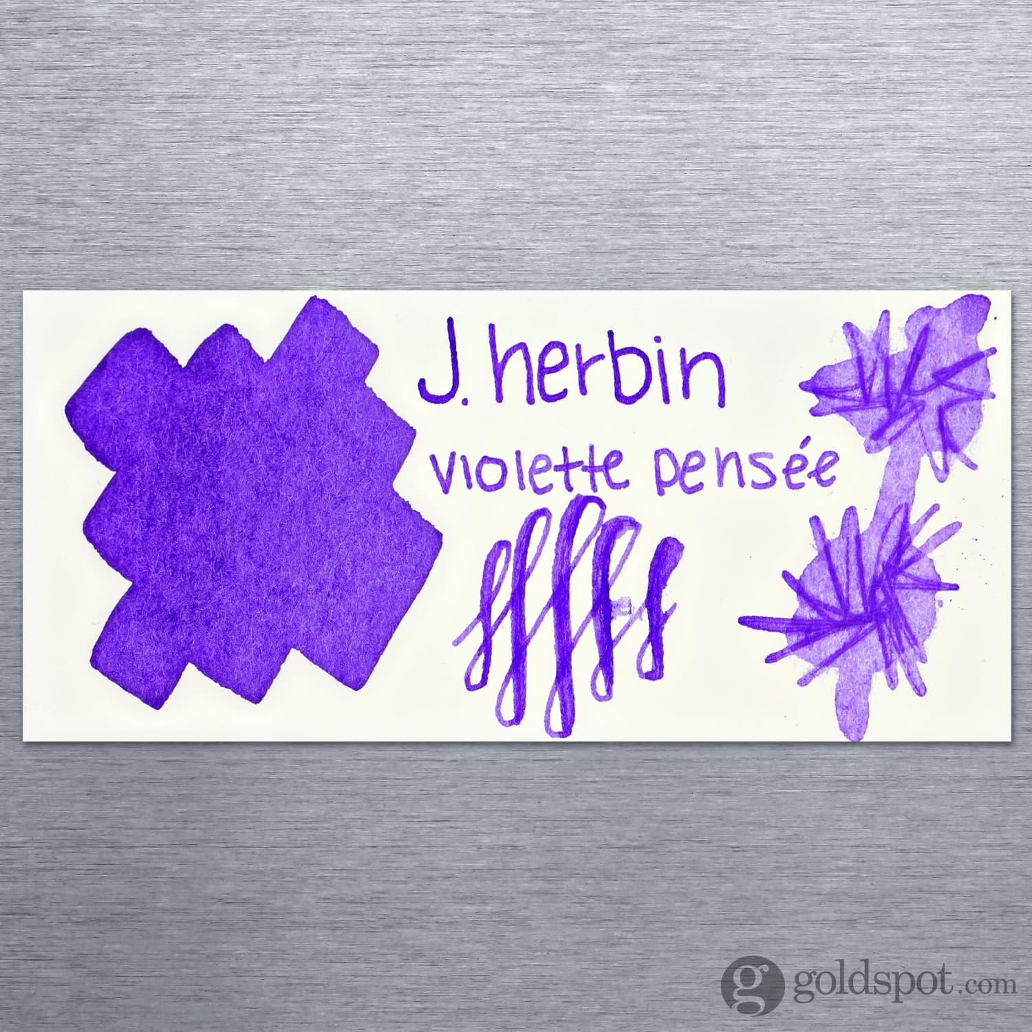 J. Herbin Violette Pensée (Pensive Violet) Bottled Fountain Pen Ink and Cartidges - Image 2
