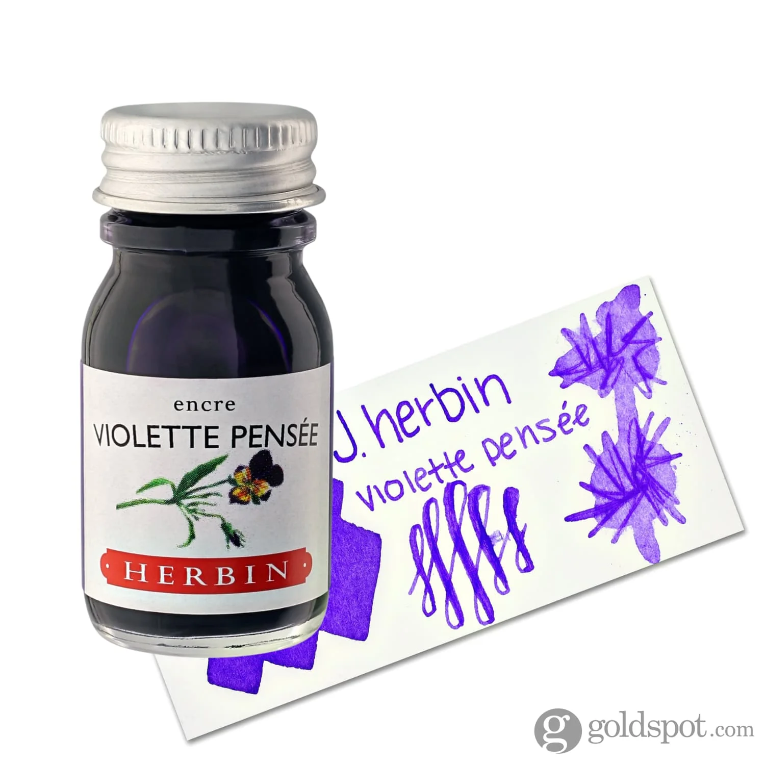 J. Herbin Violette Pensée (Pensive Violet) Bottled Fountain Pen Ink and Cartidges - Image 6