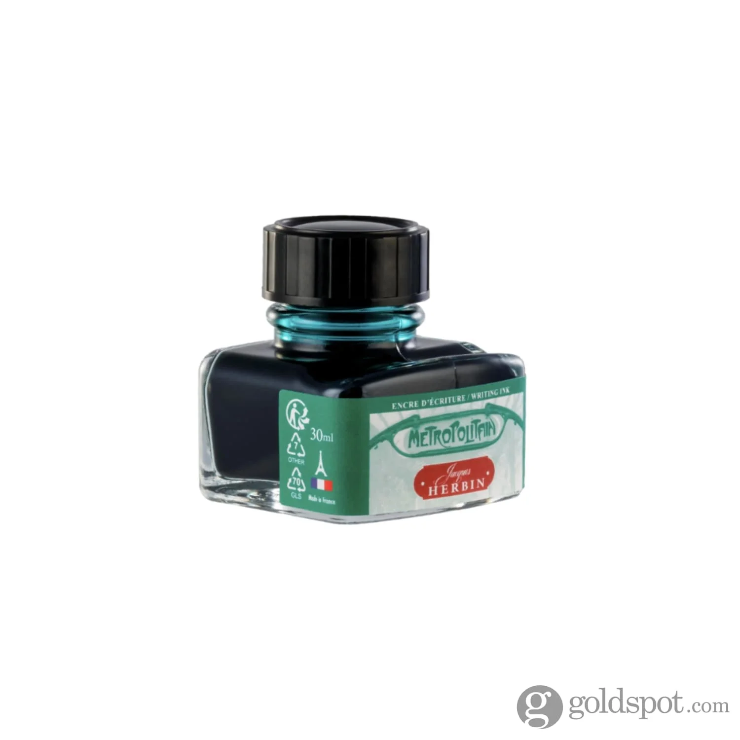 J. Herbin Paris Bottled Ink in Metropolitain Green  - 30ml - Image 3