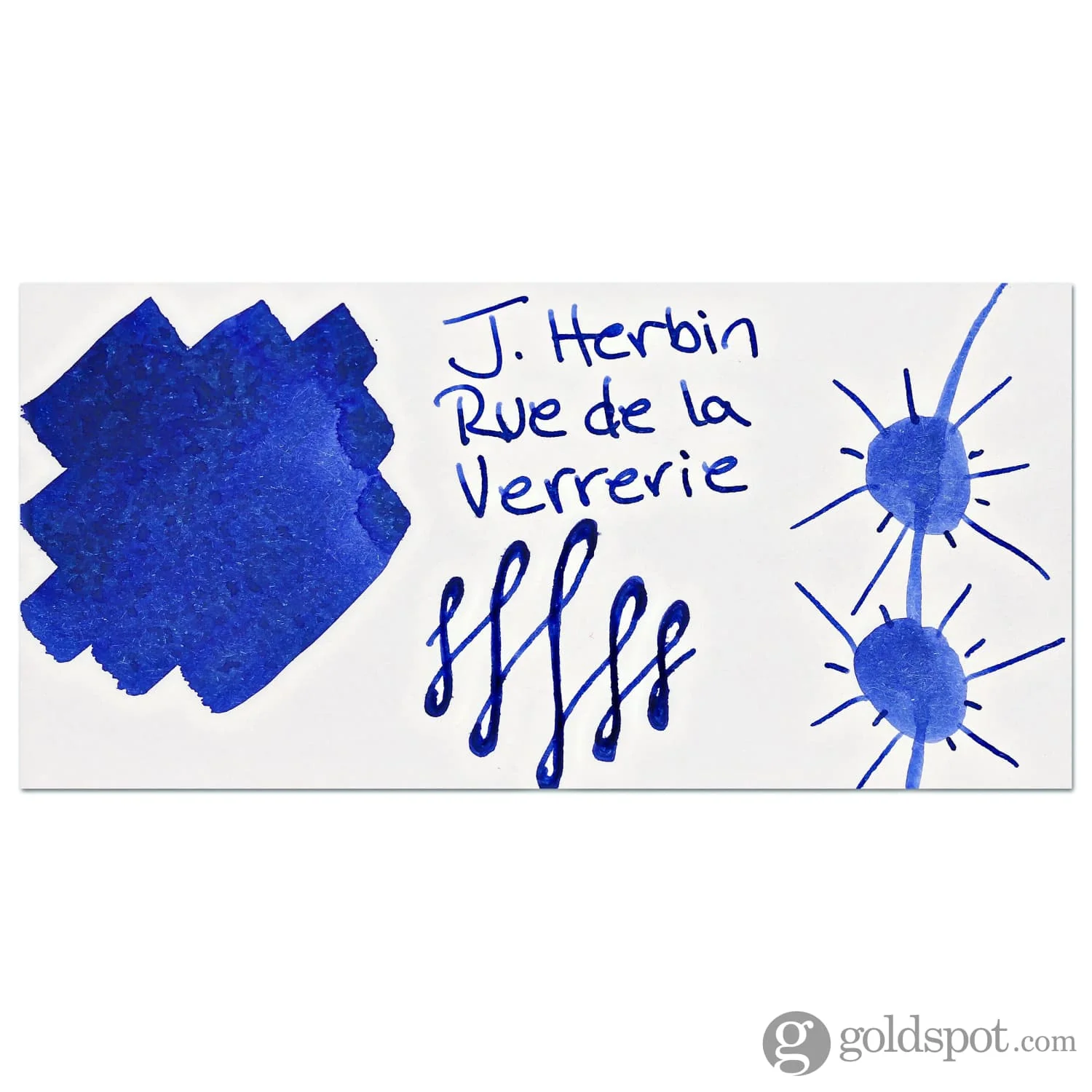 J. Herbin Paris Bottled Ink in Rue de la Verrerie Blue  - 30ml - Image 2