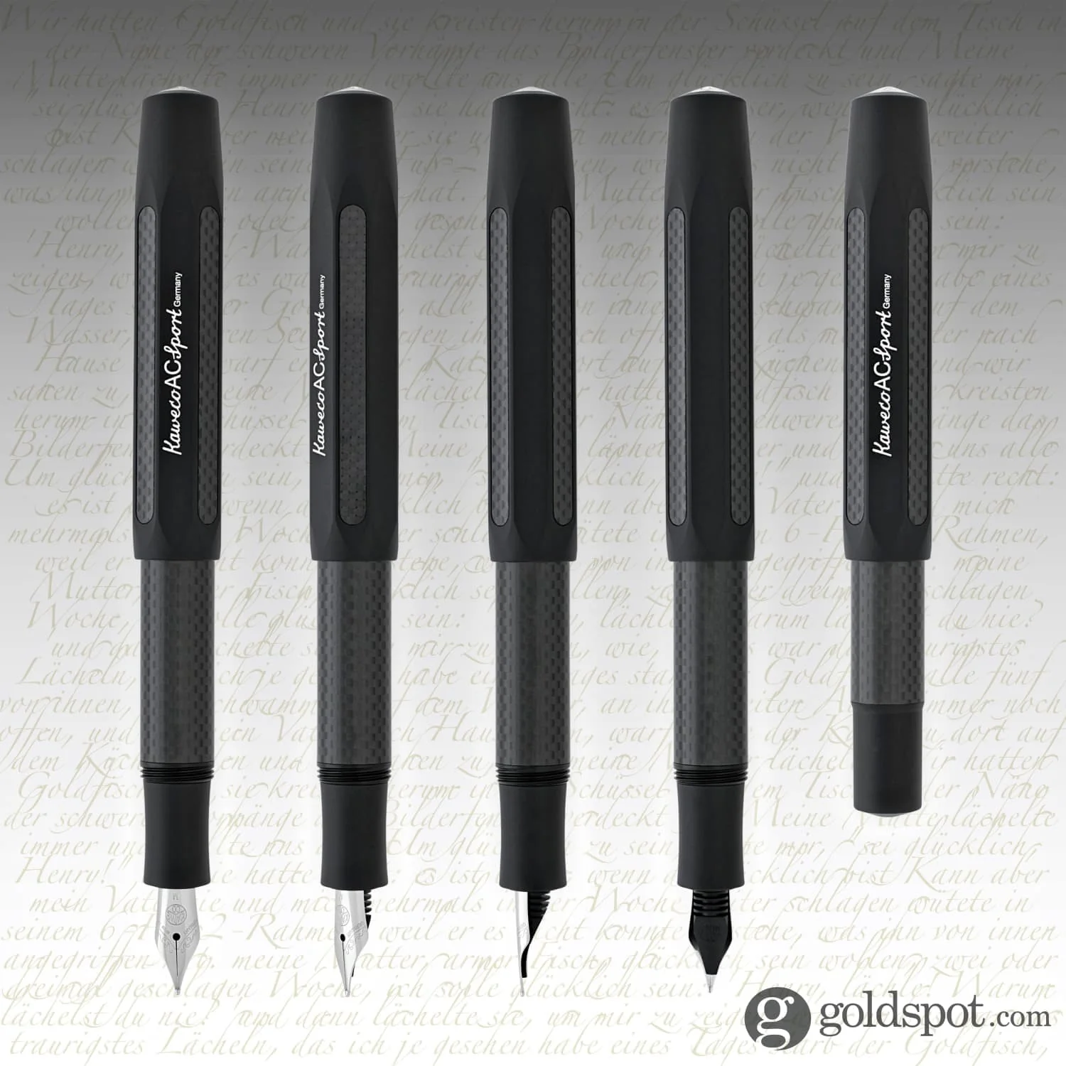 Kaweco AC Sport Fountain Pen in Carbon Black - Image 6