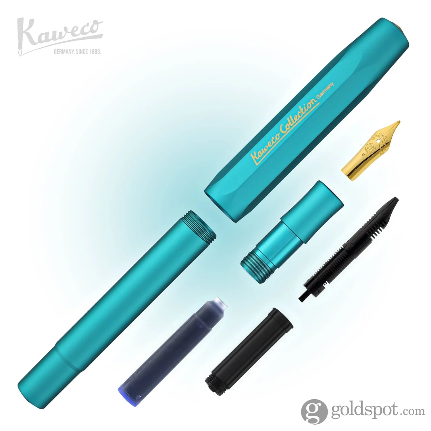 Kaweco AL Sport Fountain Pen in Iguana Blue - Image 6