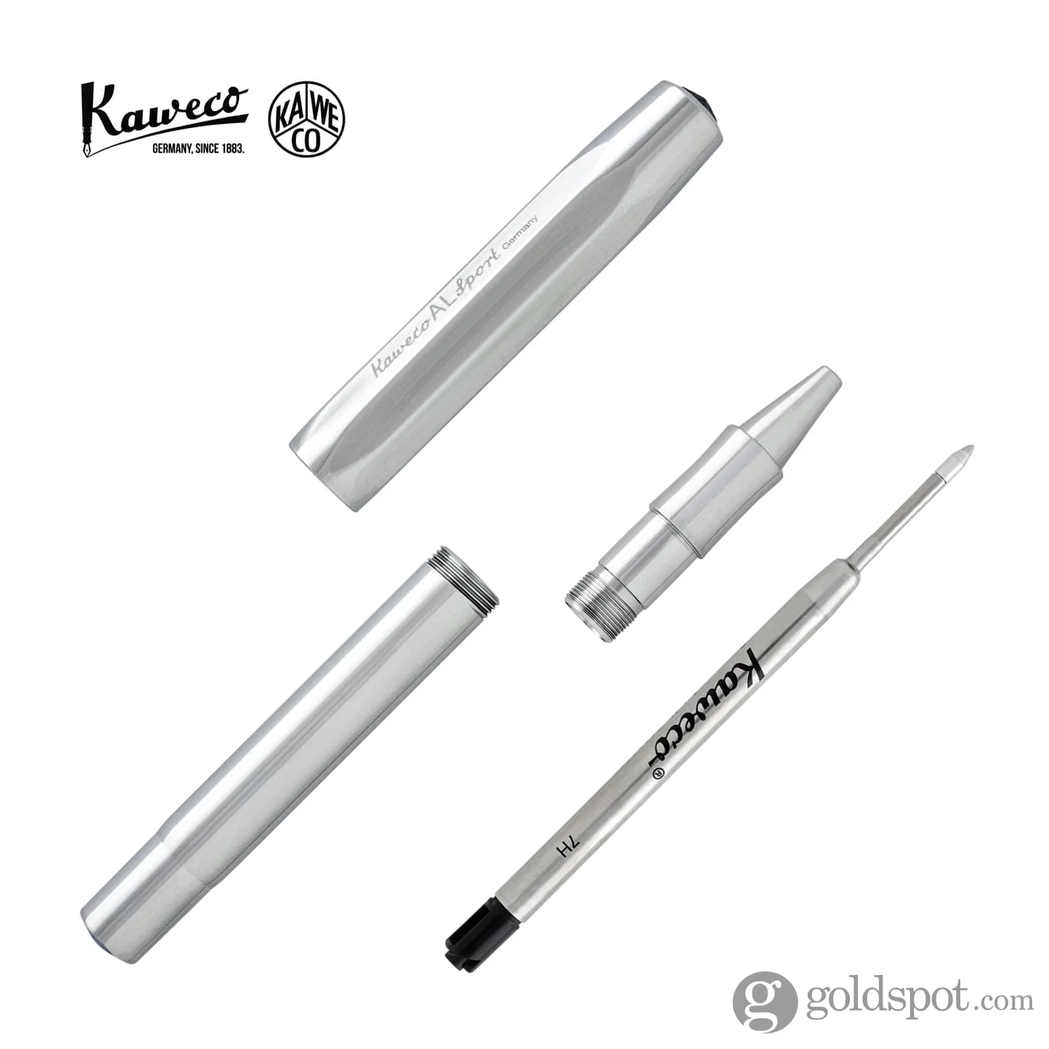 Kaweco AL Sport Rollerball Pen in Silver - Image 3
