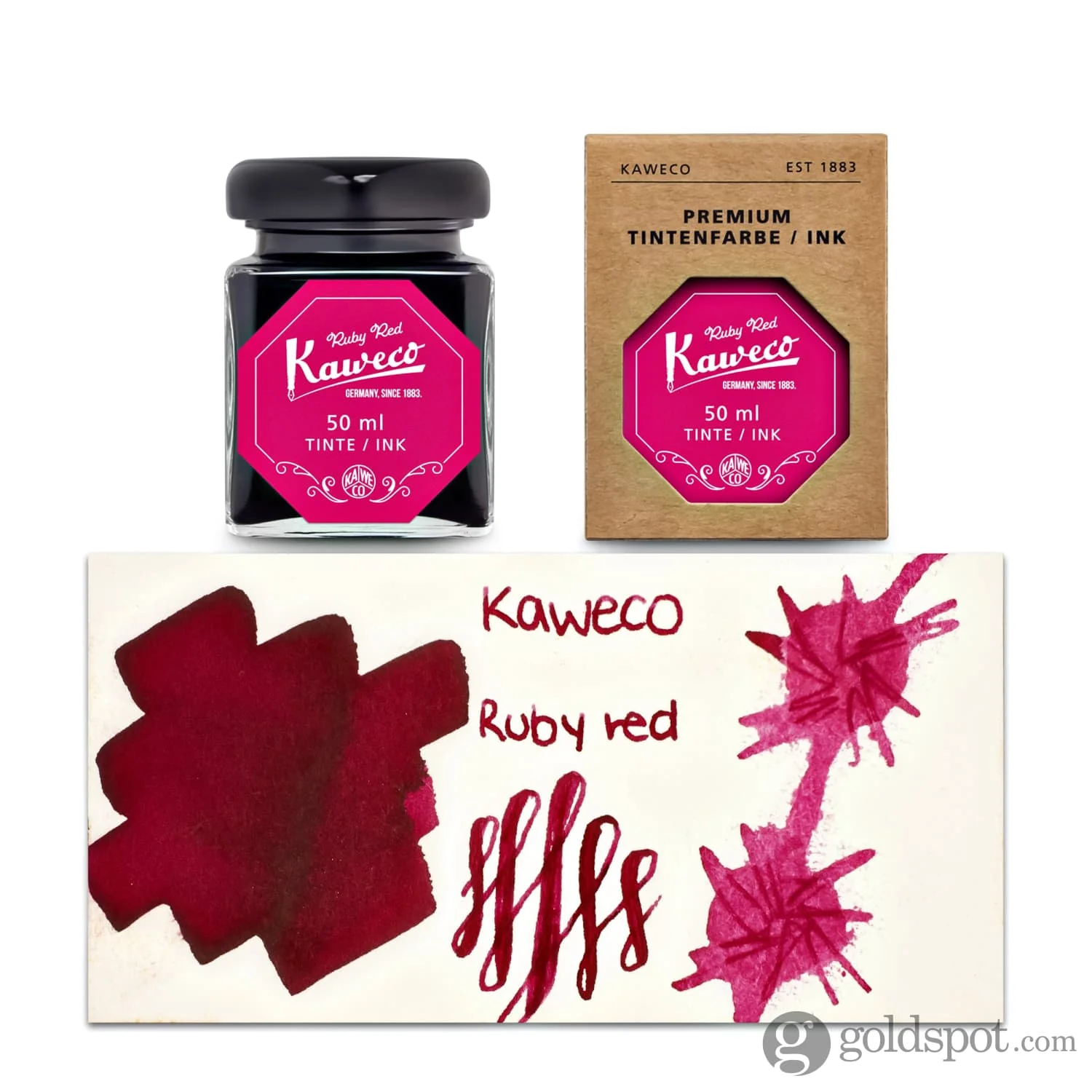 Kaweco Bottled Ink and Cartridges in Ruby Red - Image 4
