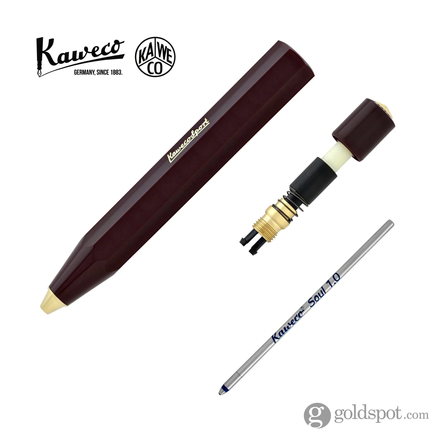 Kaweco Classic Sport Ballpoint Pen in Bordeaux - Image 4
