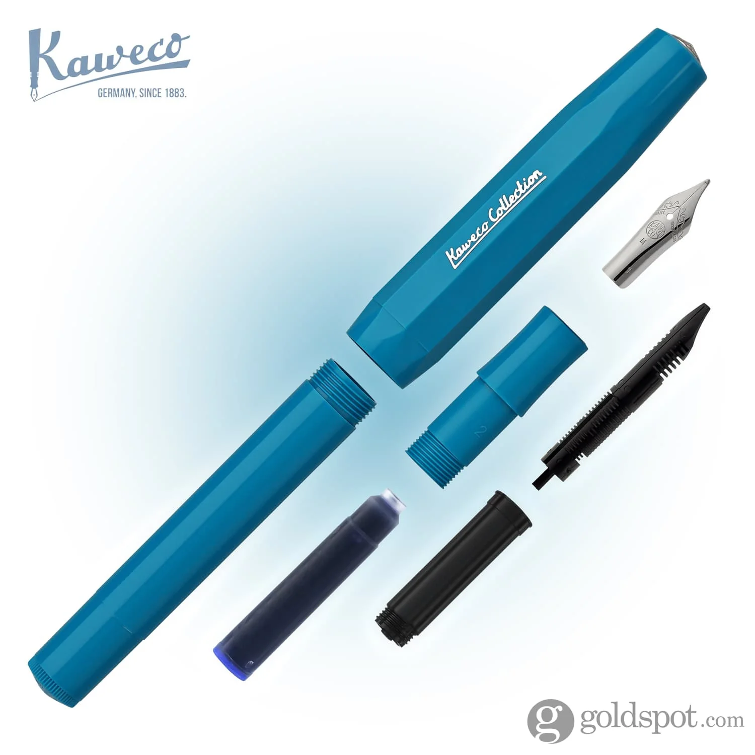 Kaweco Sport Fountain Pen in Cyan - Image 6