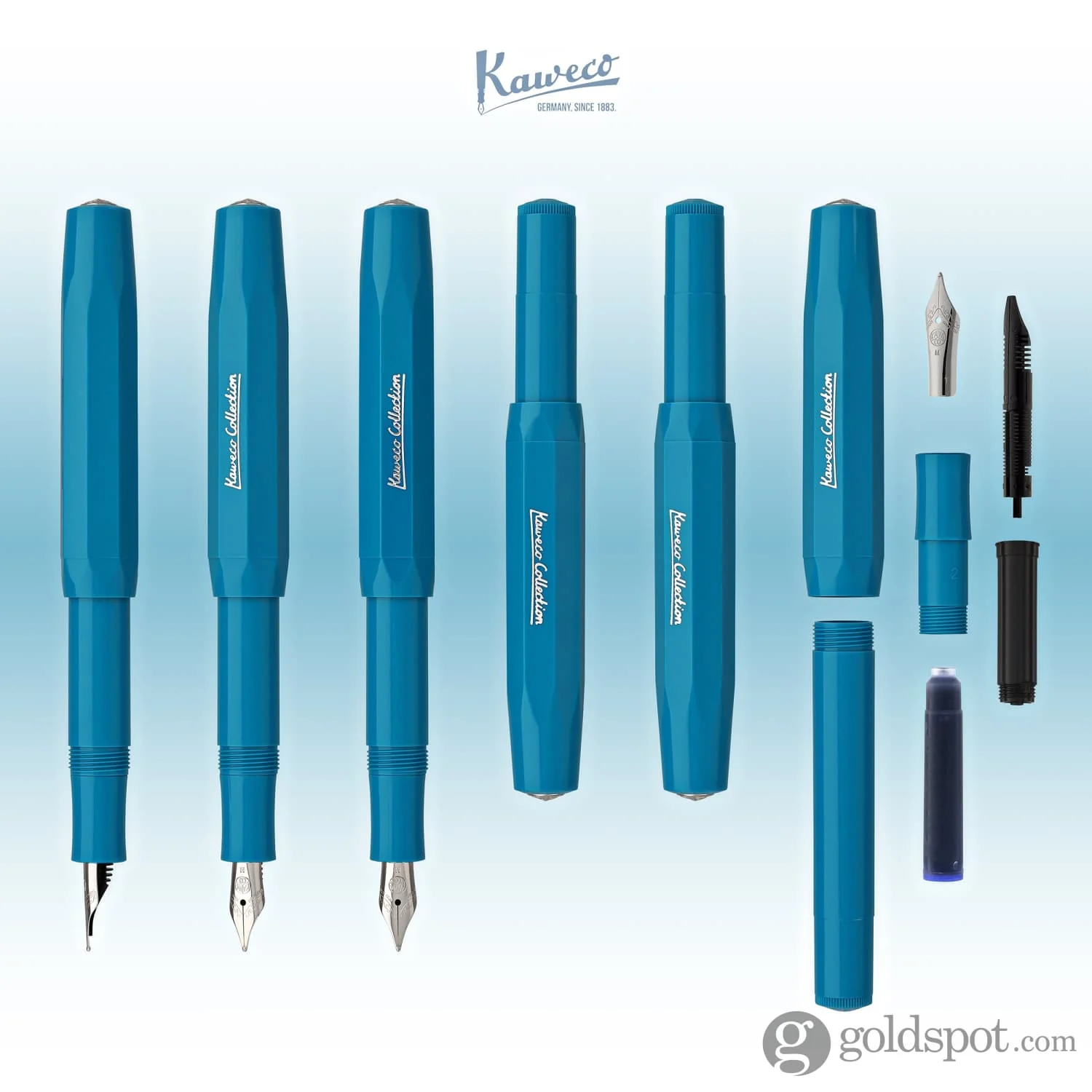Kaweco Sport Fountain Pen in Cyan - Image 7