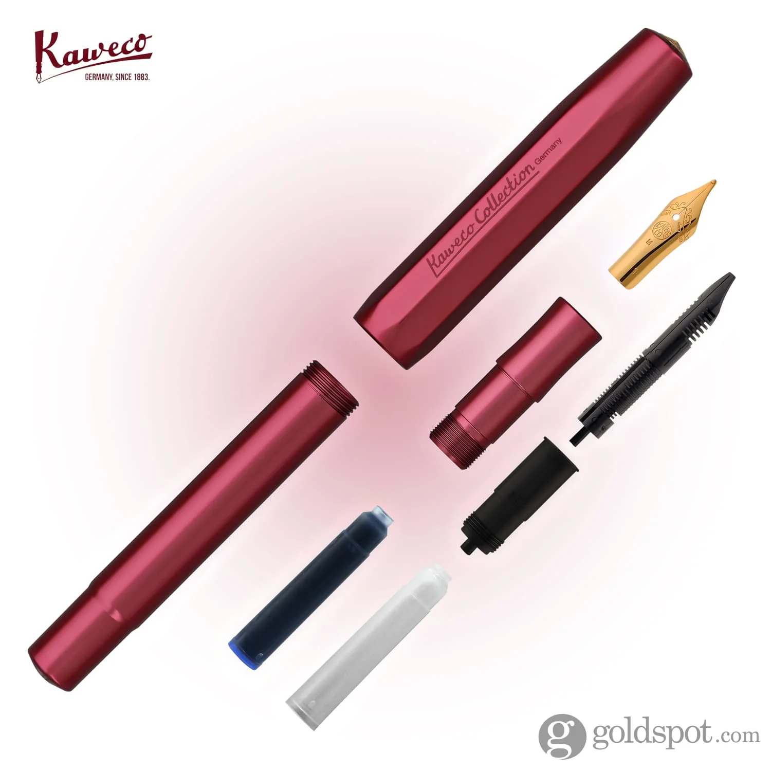 Kaweco Collector's AL-Sport Fountain Pen in Ruby Red - Image 6