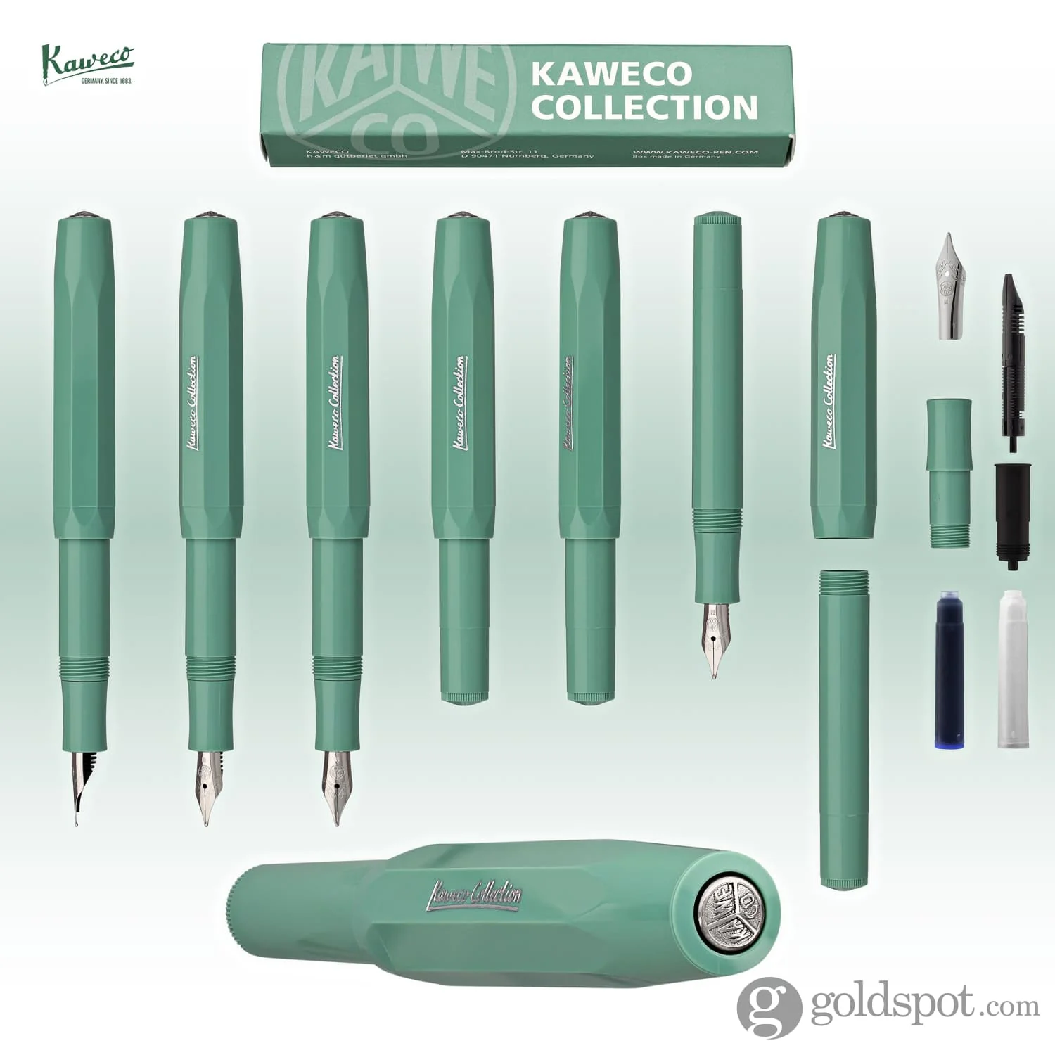 Kaweco Collector's Sport Fountain Pen in Sage Green - Image 9