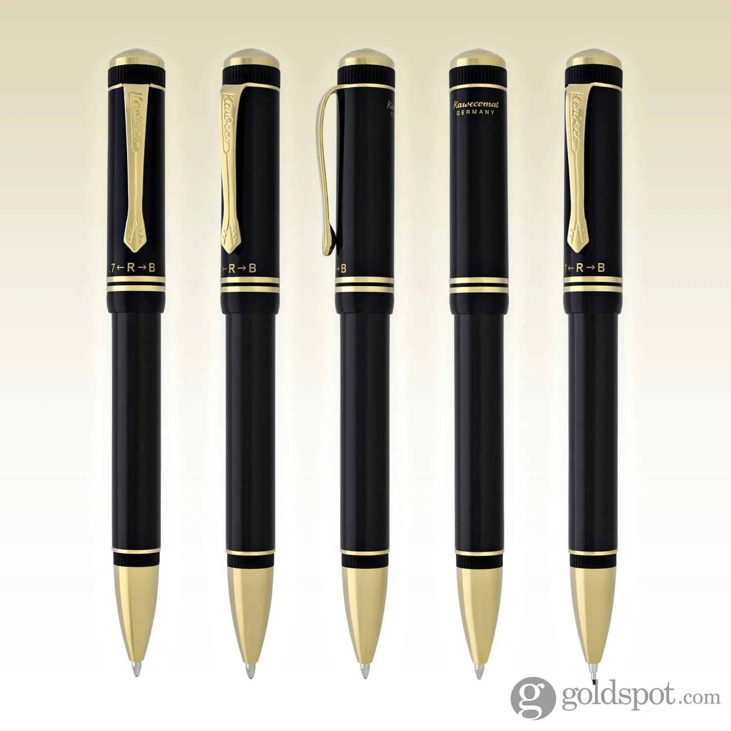 Kaweco Dia Kawecomat in Multi Functional Pen in Black Lacquer with Gold Trim - Image 5