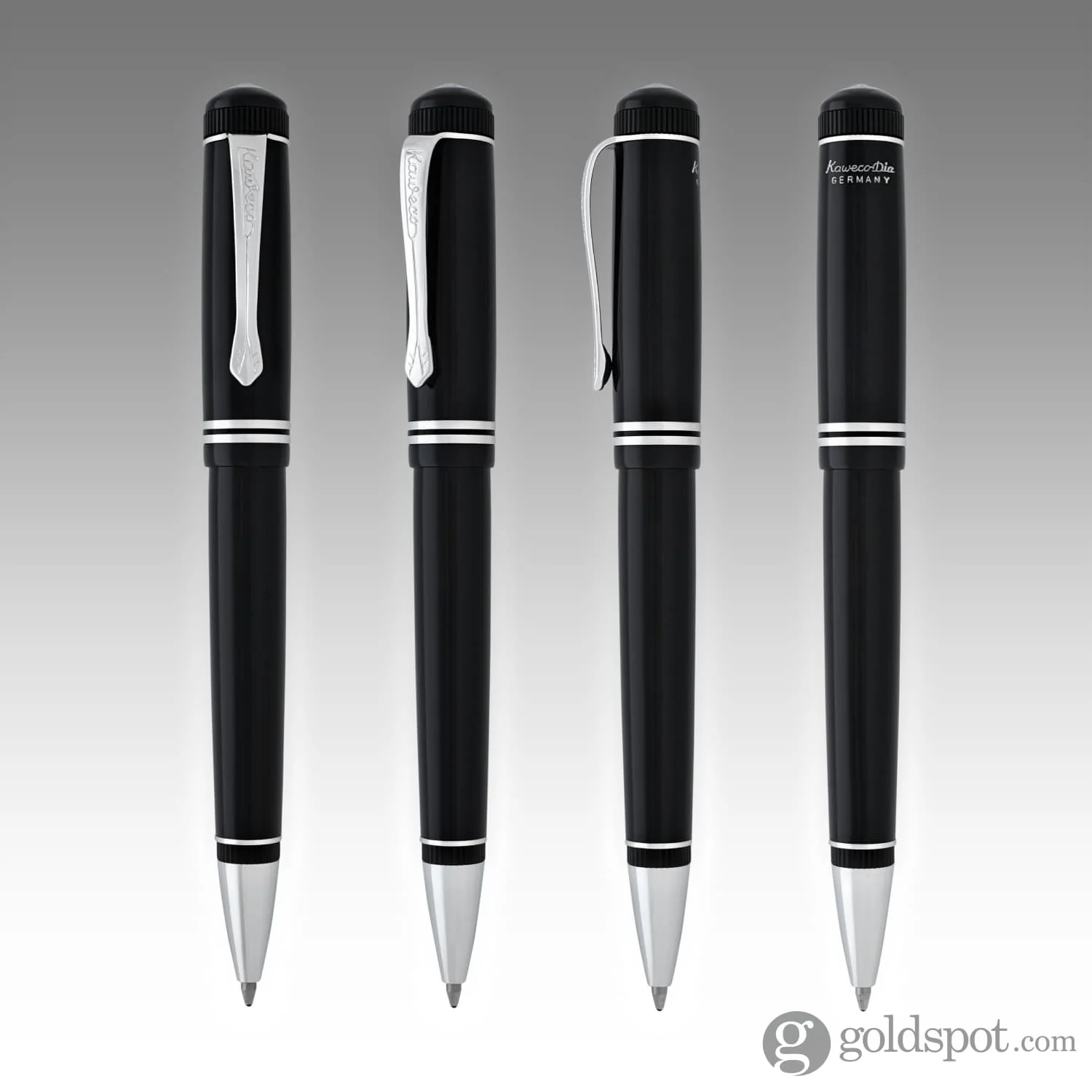 Kaweco Dia2 Ballpoint Pen in Black and Silver - Image 5