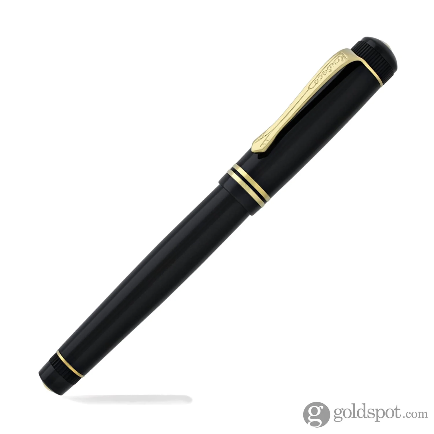 Kaweco Dia2 Rollerball Pen in Black with Gold Trim - Image 6