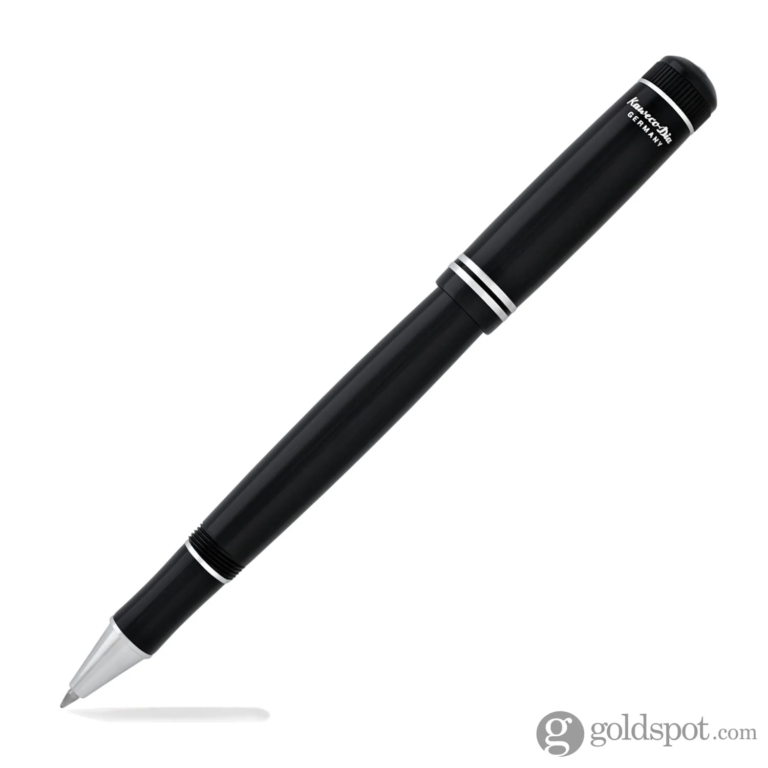 Kaweco Dia2 Rollerball Pen in Black and Silver - Image 4