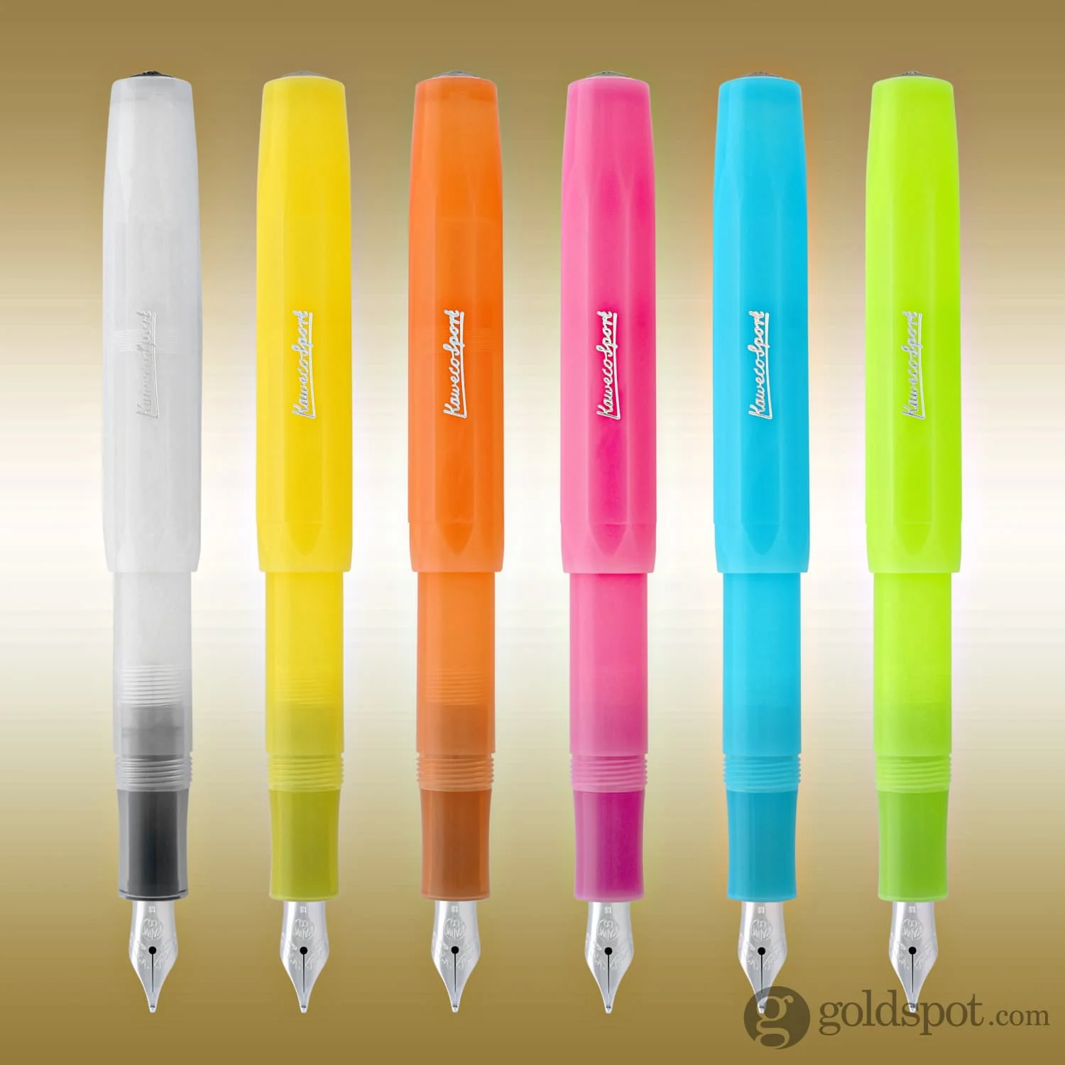 Kaweco Frosted Sport Fountain Pen in Lime - Image 9