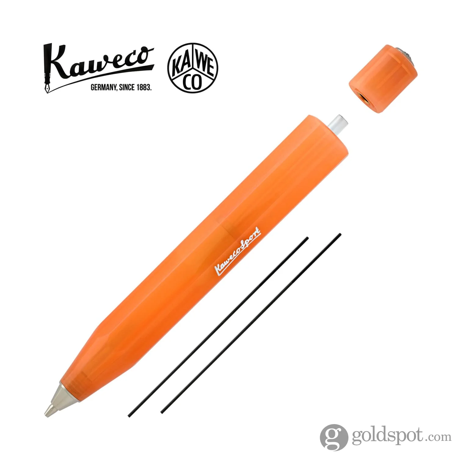 Kaweco Frosted Sport Mechanical Pencil in Soft Mandarin Orange - 0.7mm - Image 3