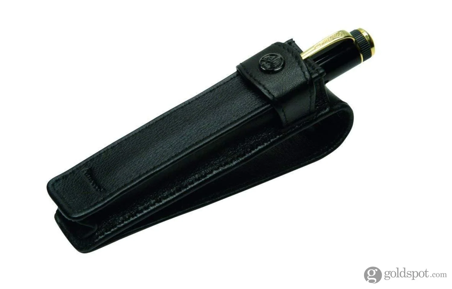 Kaweco Pouch with Flap in Black Leather - Image 2