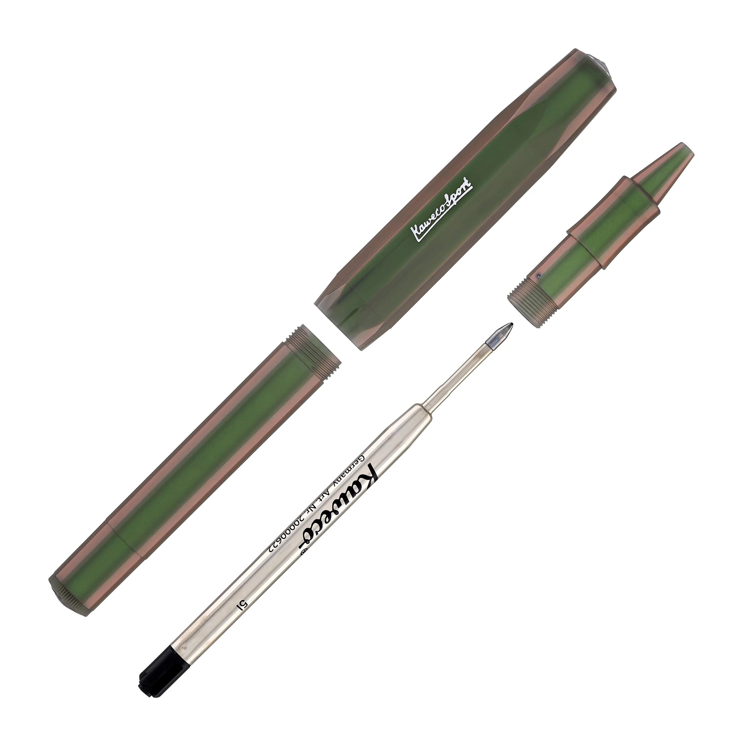 Kaweco Lunar Sport Rollerball Pen in Shadow Green - Image 4