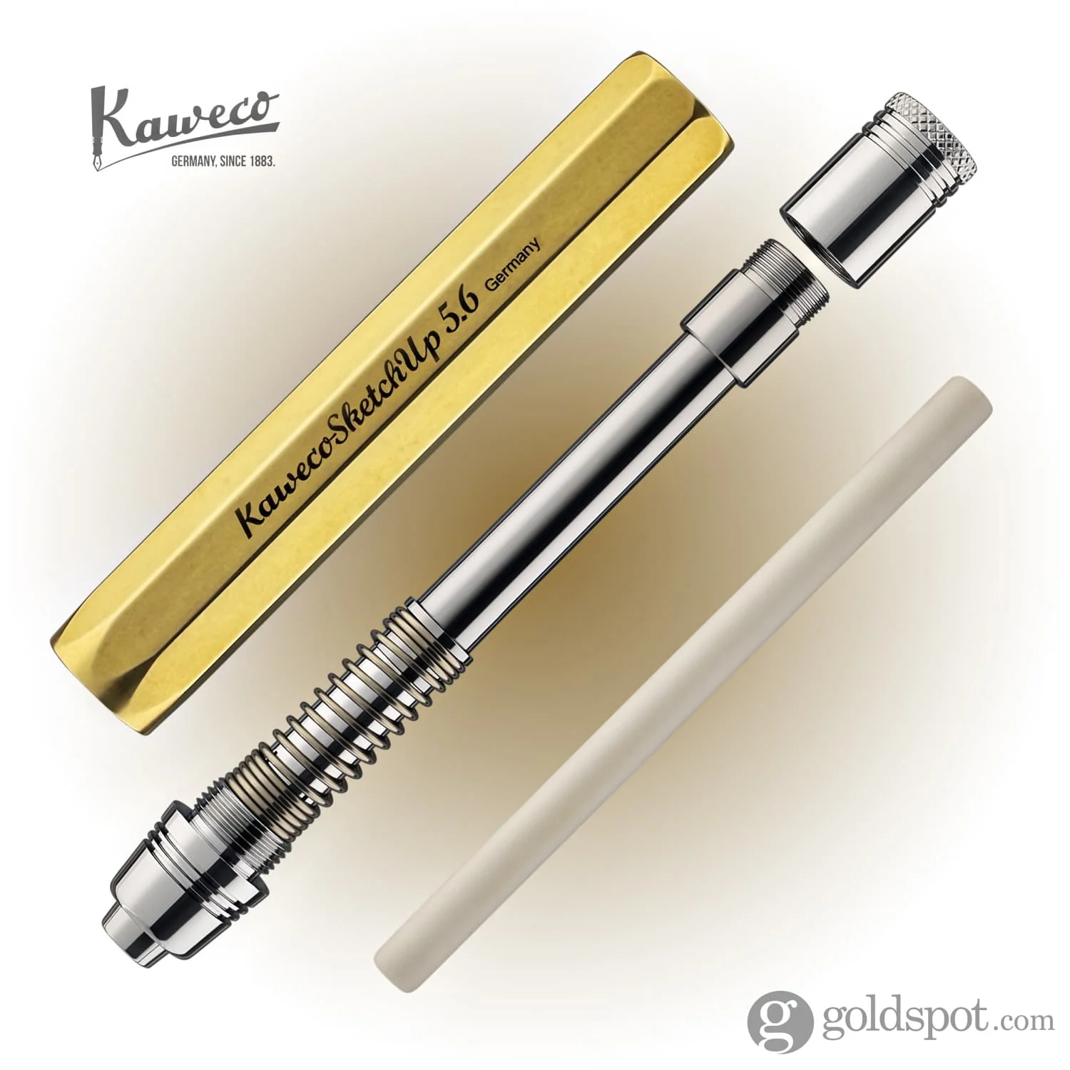 Kaweco Sketch Up Clutch Eraser in Raw Brass - 5.6mm - Image 4