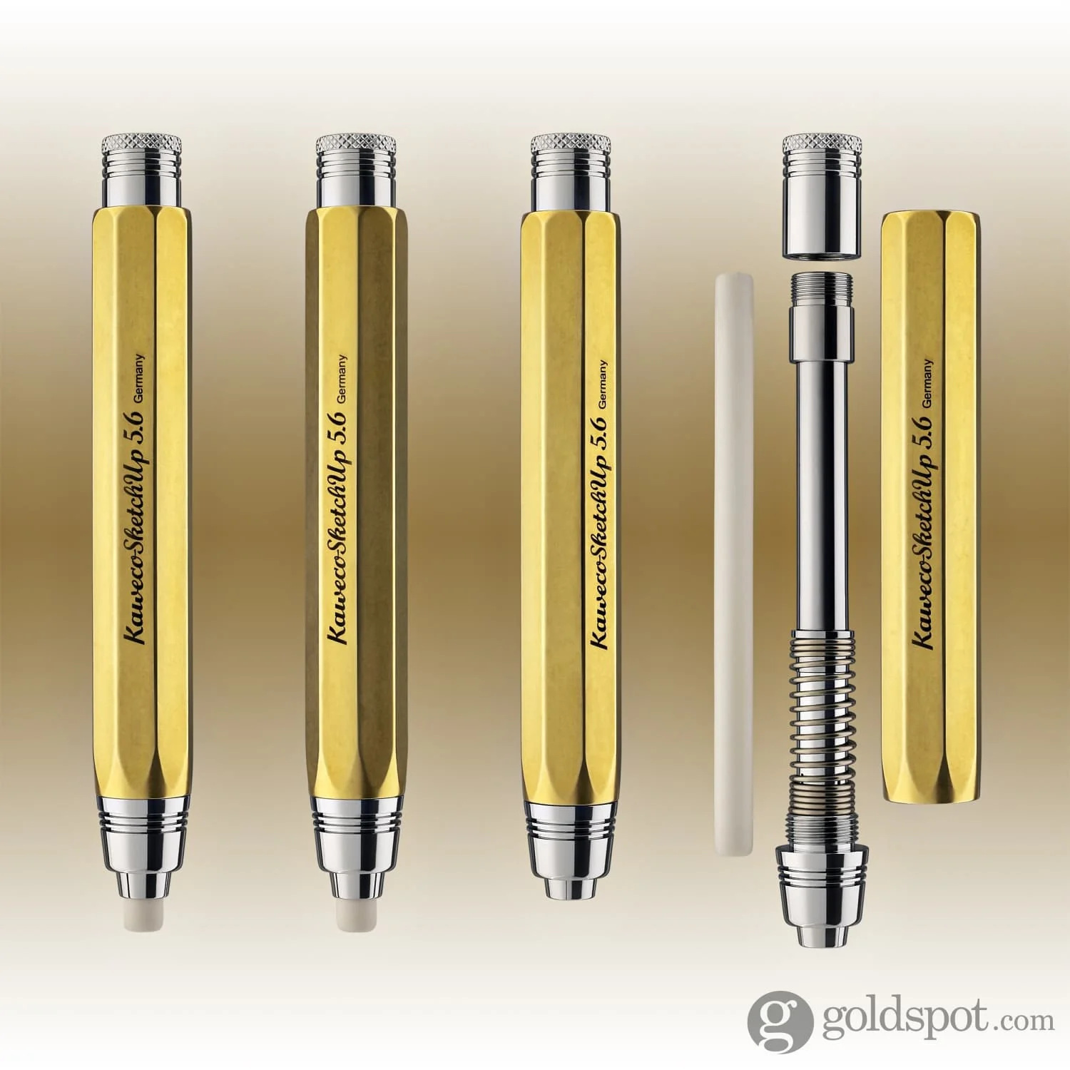 Kaweco Sketch Up Clutch Eraser in Raw Brass - 5.6mm - Image 5