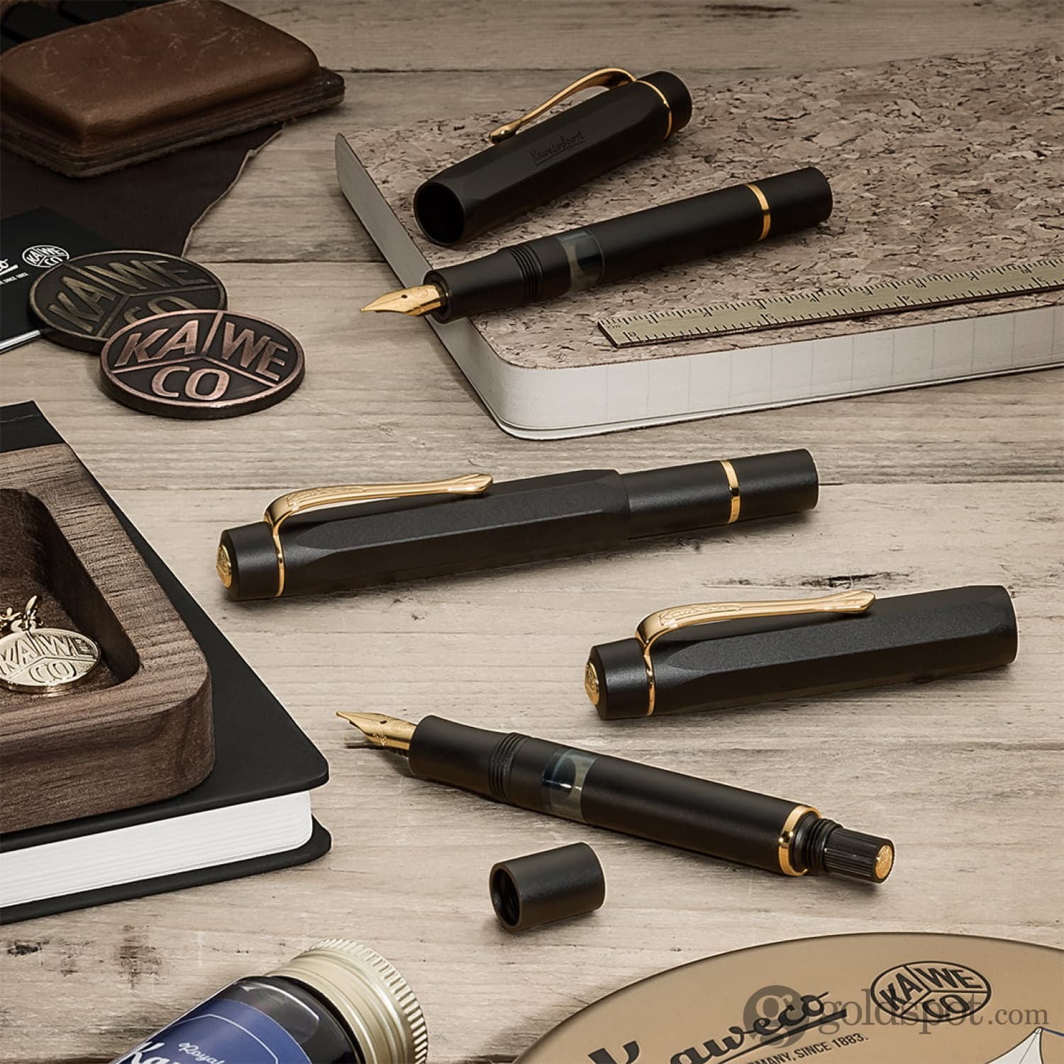 Kaweco Sport Piston Fountain Pen in Black Starter Set - Image 12