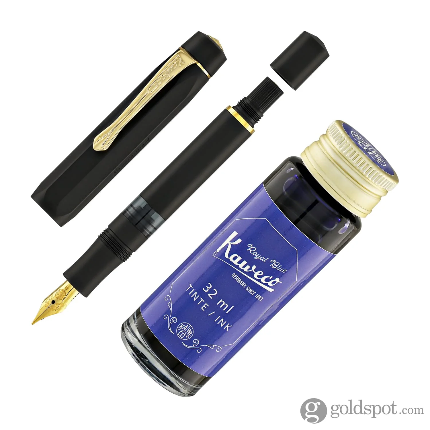 Kaweco Sport Piston Fountain Pen in Black Starter Set - Image 8