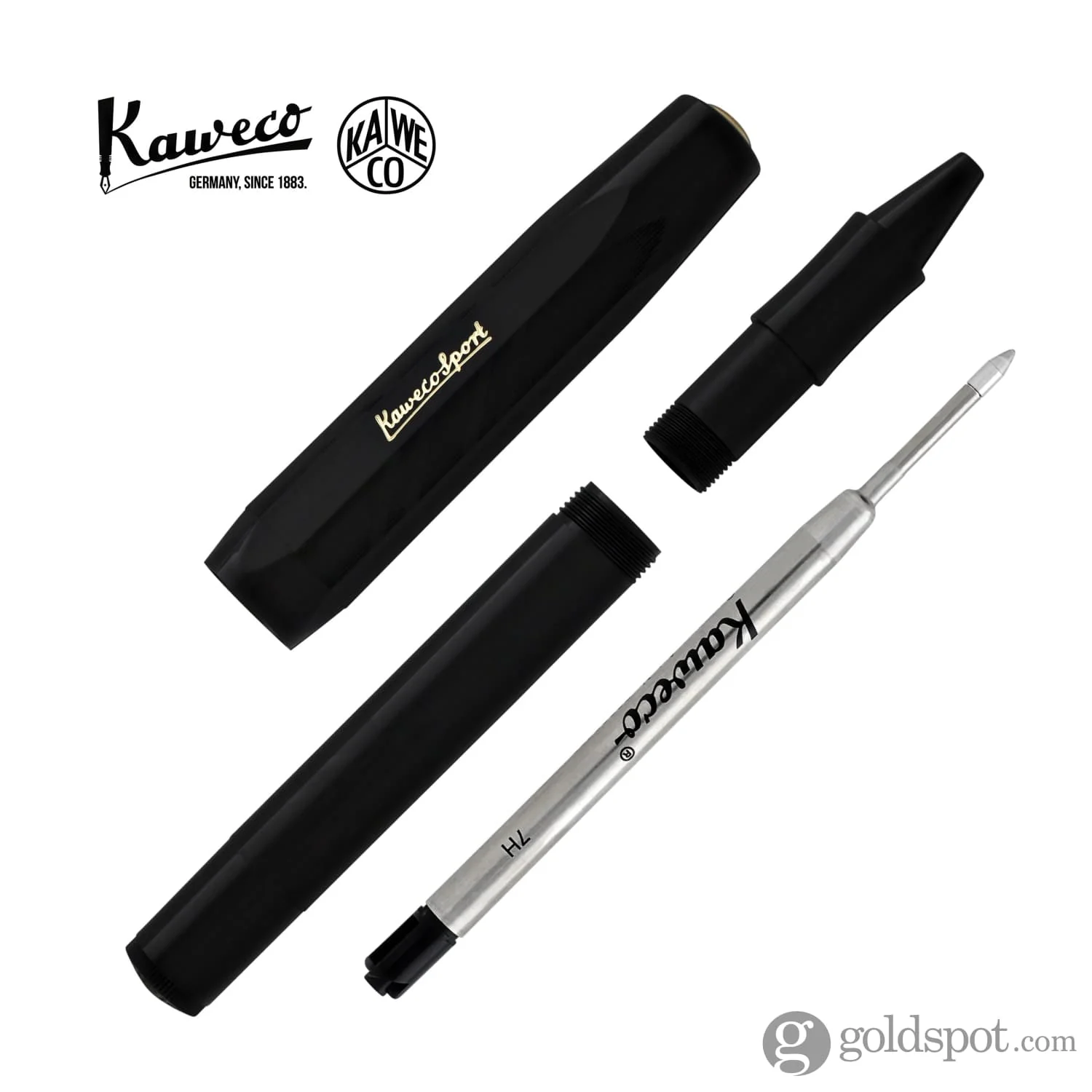 Kaweco Sport Rollerball Pen Guilloch 1935 in Black - Image 3