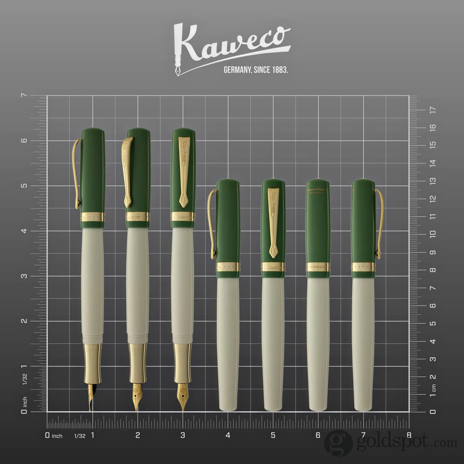 Kaweco Student Fountain Pen in 60’s Swing Green - Image 8