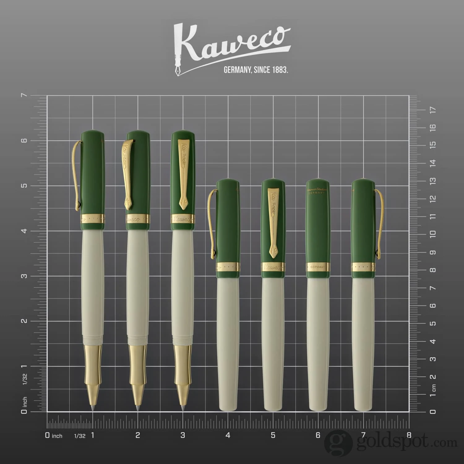 Kaweco Student Rollerball Pen in 60’s Swing Green - Image 8