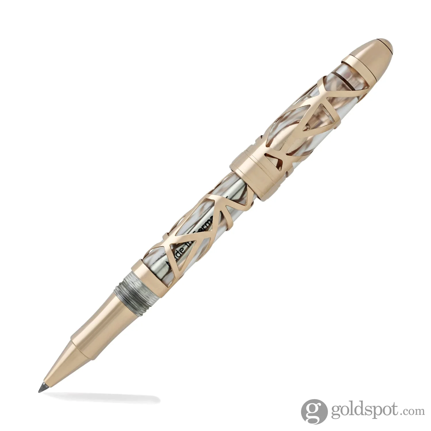 Laban 300 Skeleton Rollerball Pen in Rose Gold - Image 4