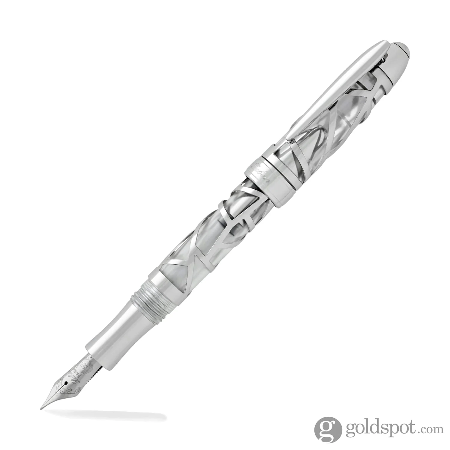 Laban 300 Skeleton Fountain Pen in Chrome - Image 2