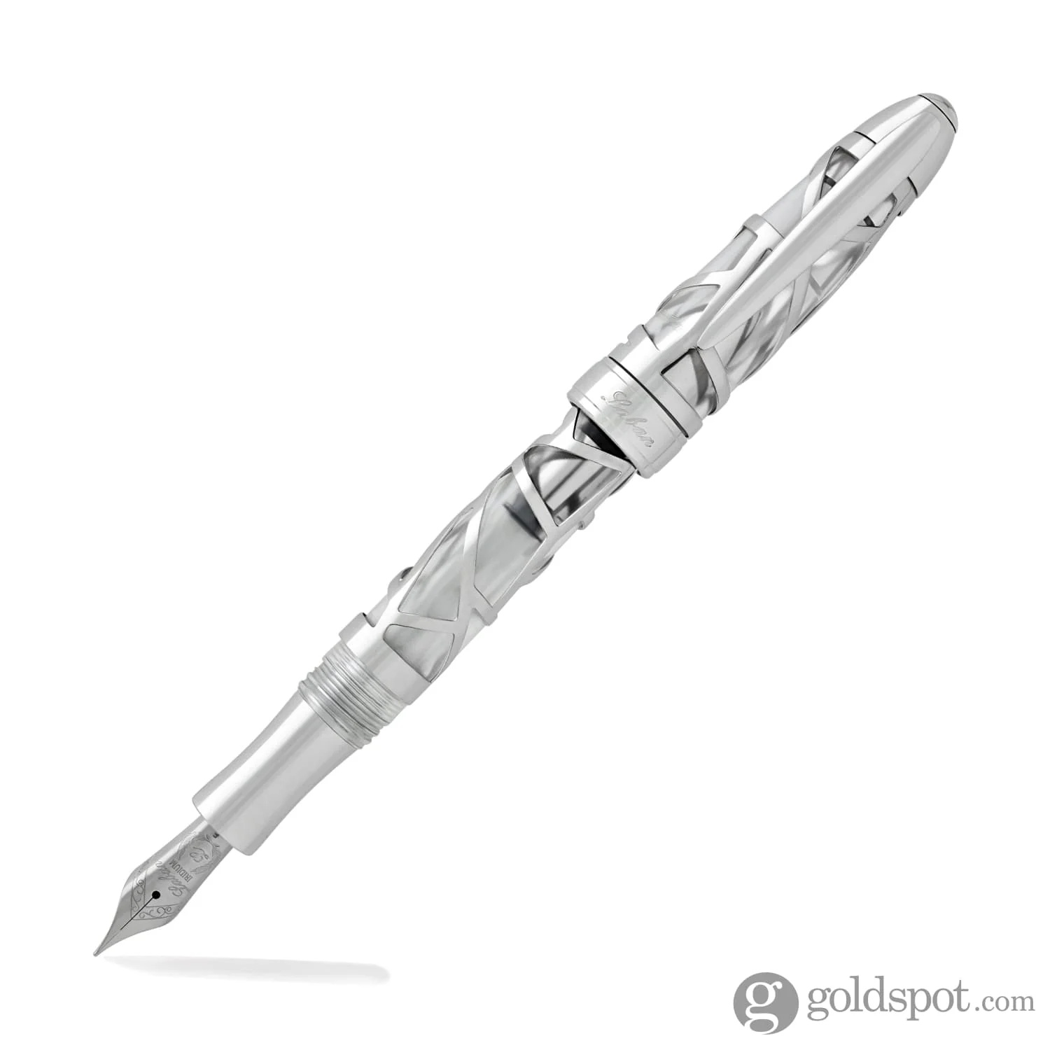 Laban 300 Skeleton Fountain Pen in Chrome - Image 9