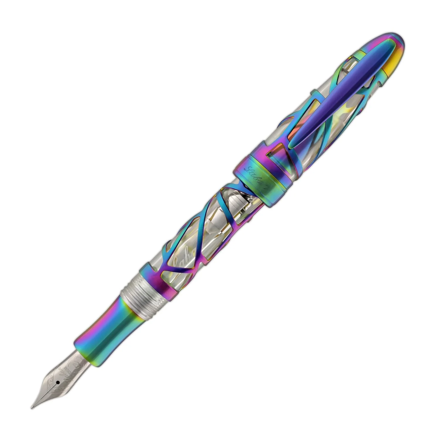 Laban 300 Skeleton Fountain Pen in Rainbow