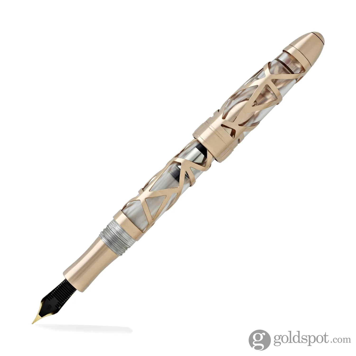 Laban 300 Skeleton Fountain Pen in Rose Gold - Image 4