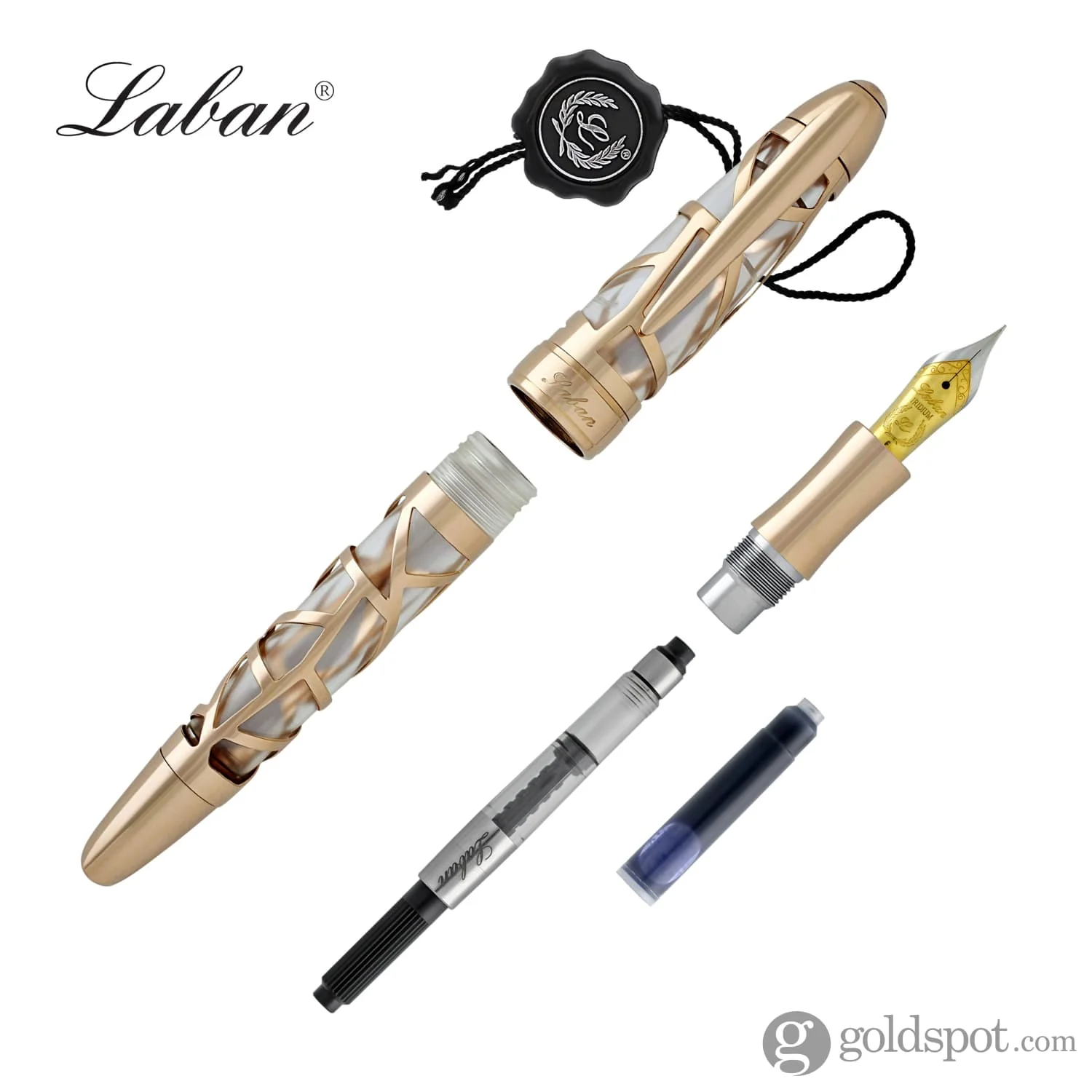 Laban 300 Skeleton Fountain Pen in Rose Gold - Image 7