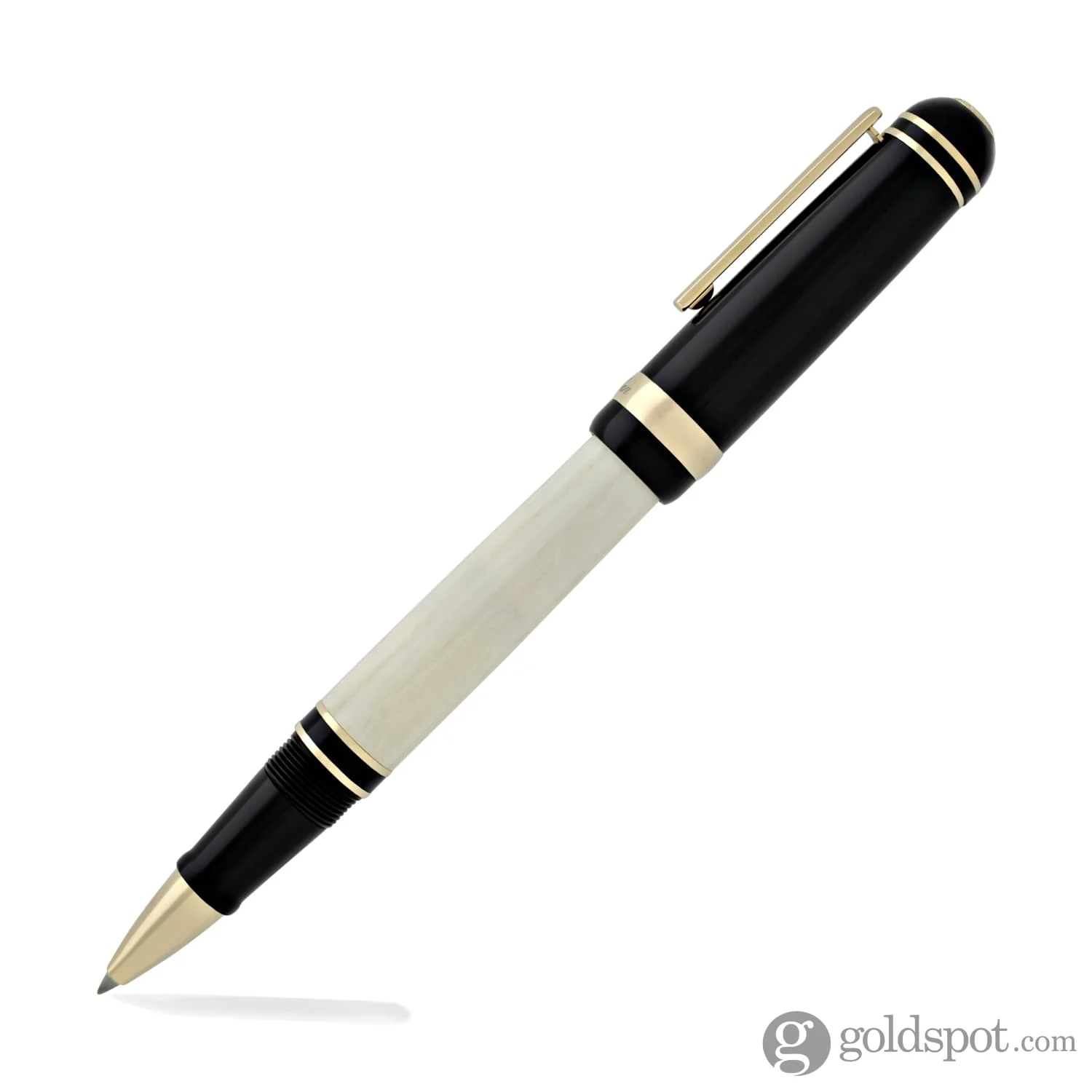 Laban 325 Rollerball Pen with Black Cap & Ivory Barrel - Image 3