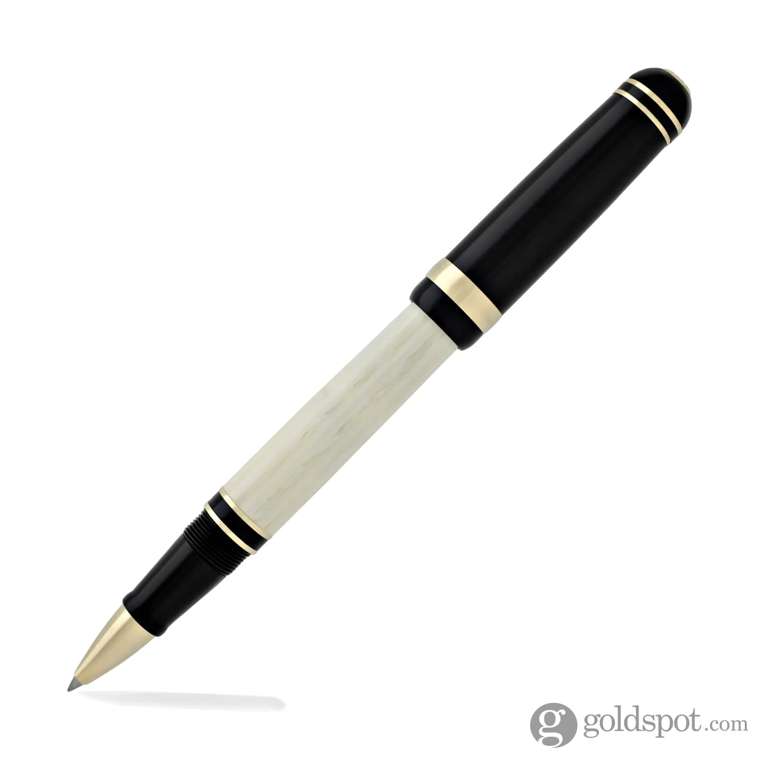 Laban 325 Rollerball Pen with Black Cap & Ivory Barrel - Image 4