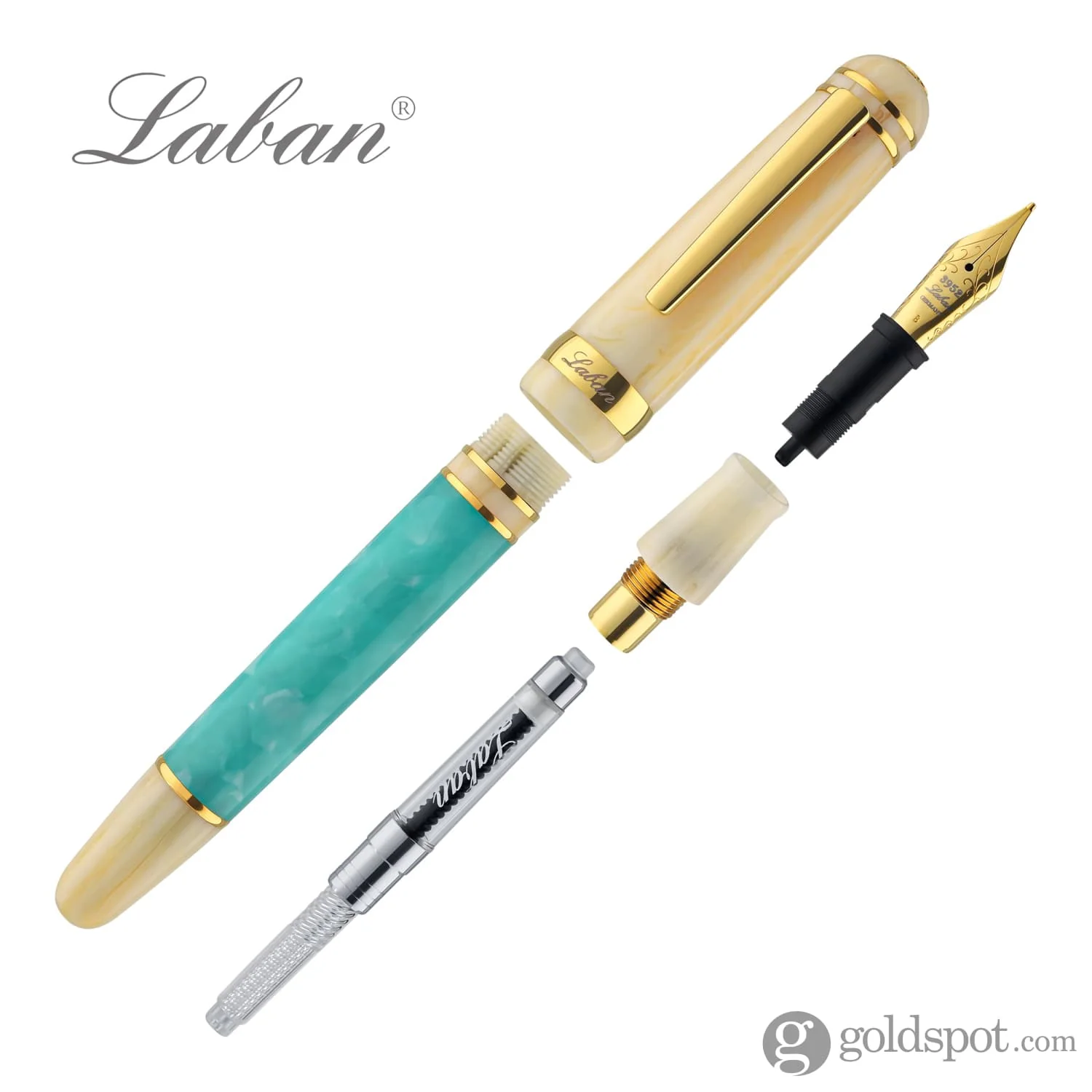 Laban 325 Fountain Pen in Aqua Lagoon - Image 7