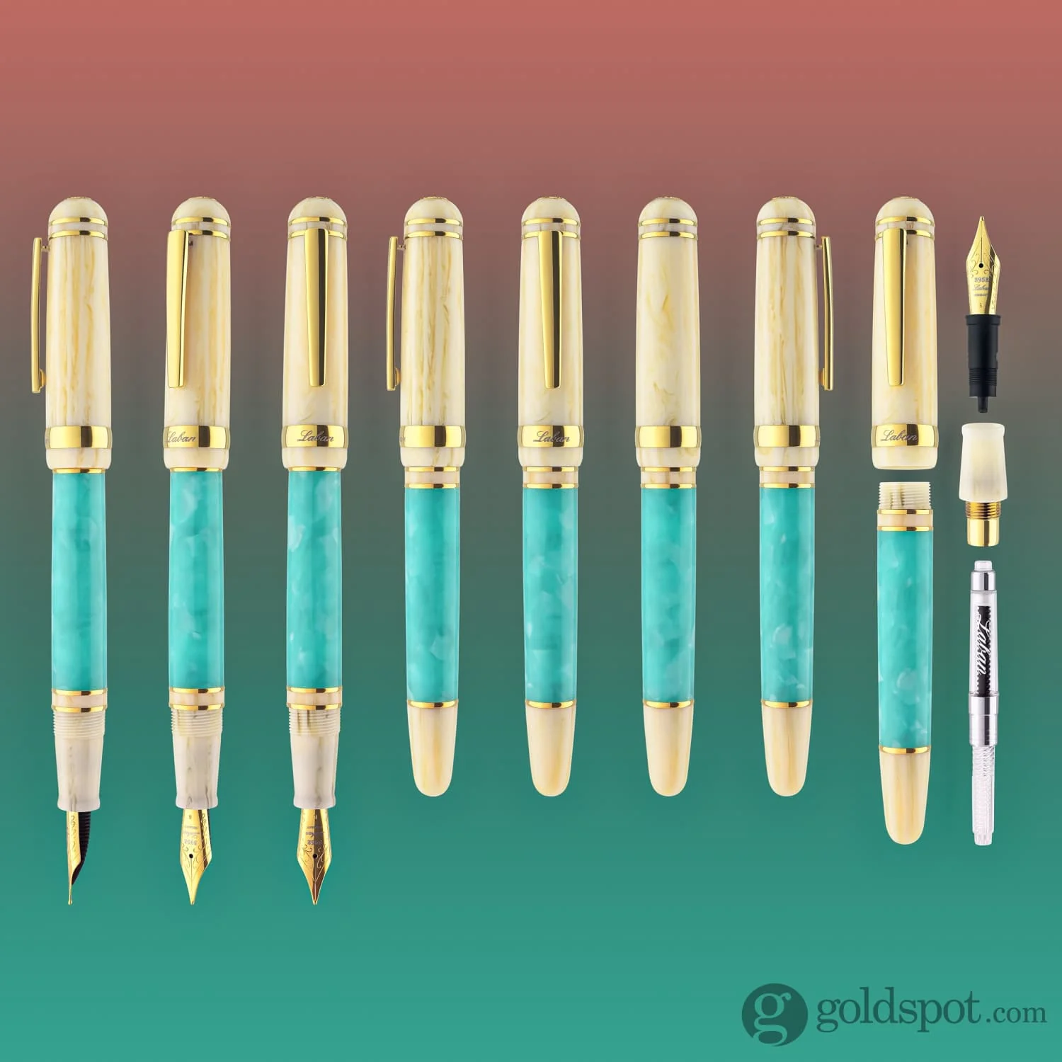 Laban 325 Fountain Pen in Aqua Lagoon - Image 8