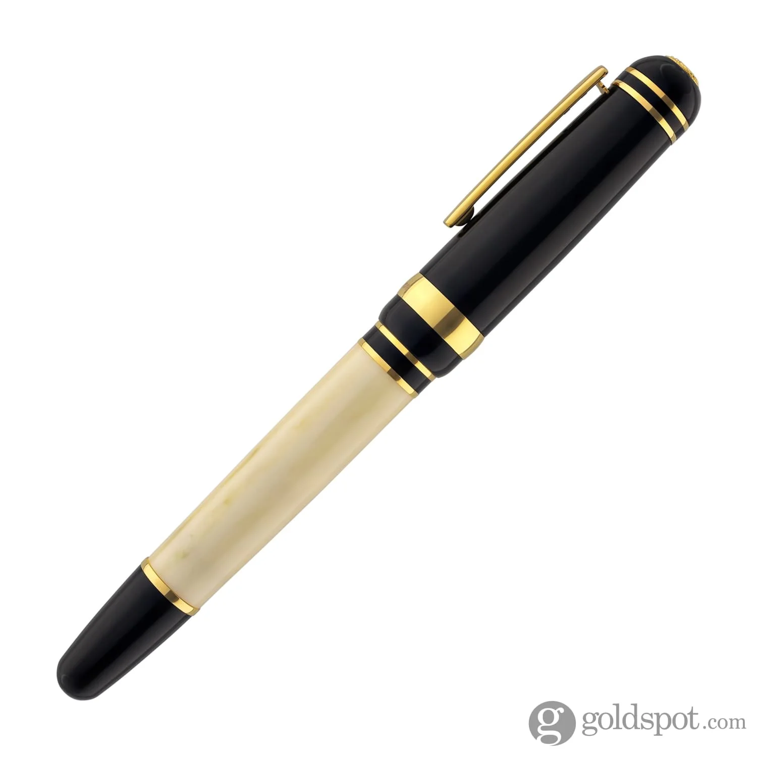 Laban 325 Cambridge Fountain Pen with Black Cap & Ivory Barrel - Image 5